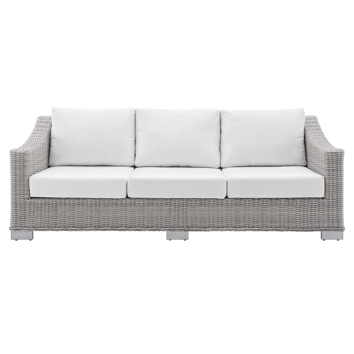 Outdoor Patio Sofa – Wicker Rattan Frame with Sunbrella Fabric Cushions - Image 7