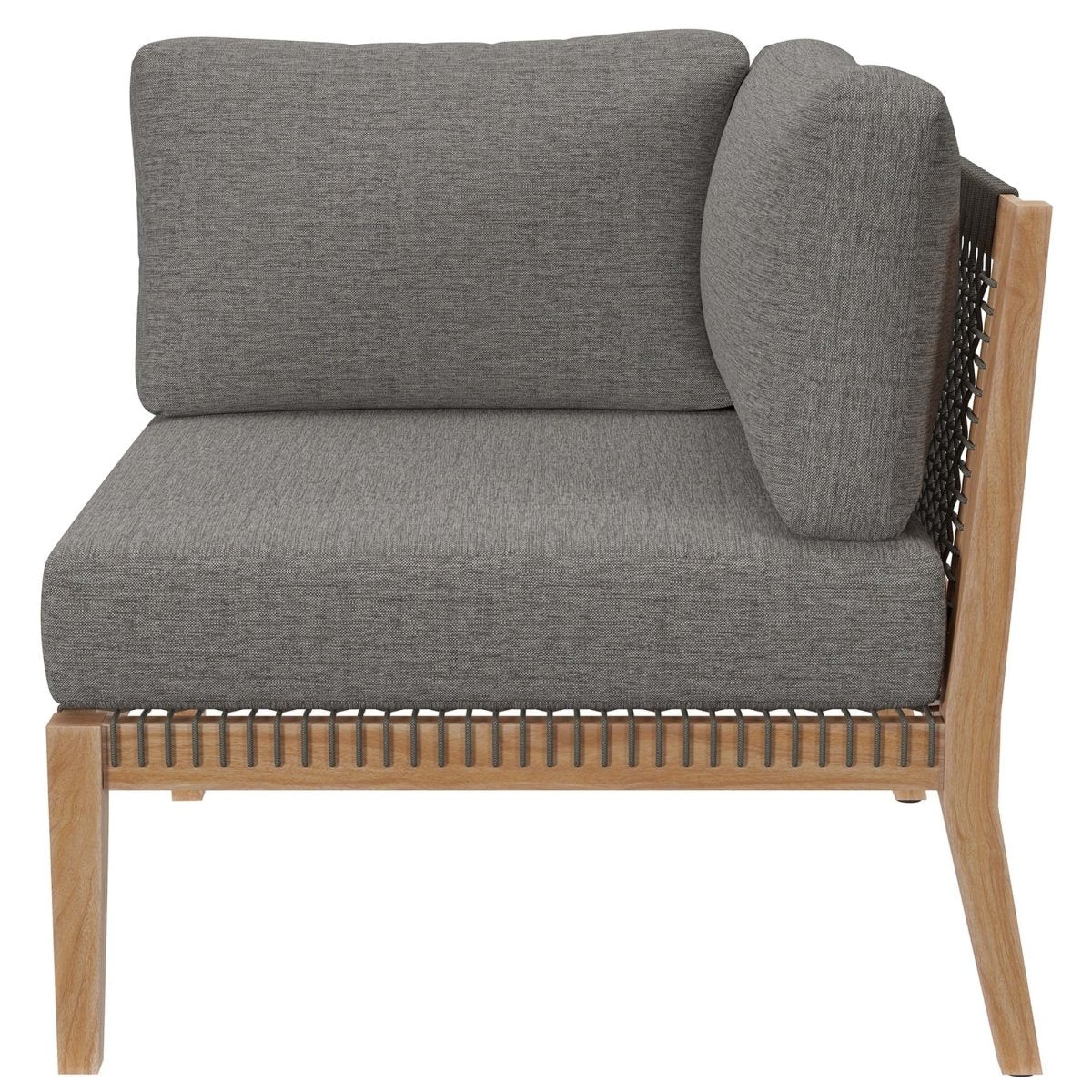 Outdoor Patio Teak Wood Loveseat Classic Weather-Resistant Teak Seating for Two - Image 6