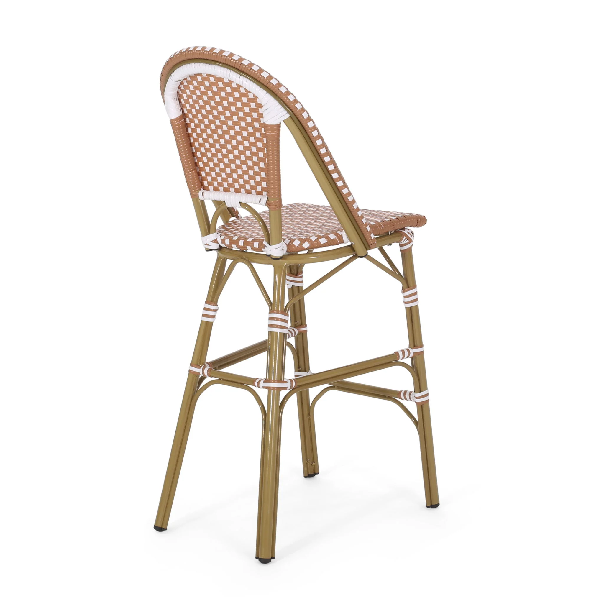 Outdoor Pe Rattan French Barstool Set - Image 10