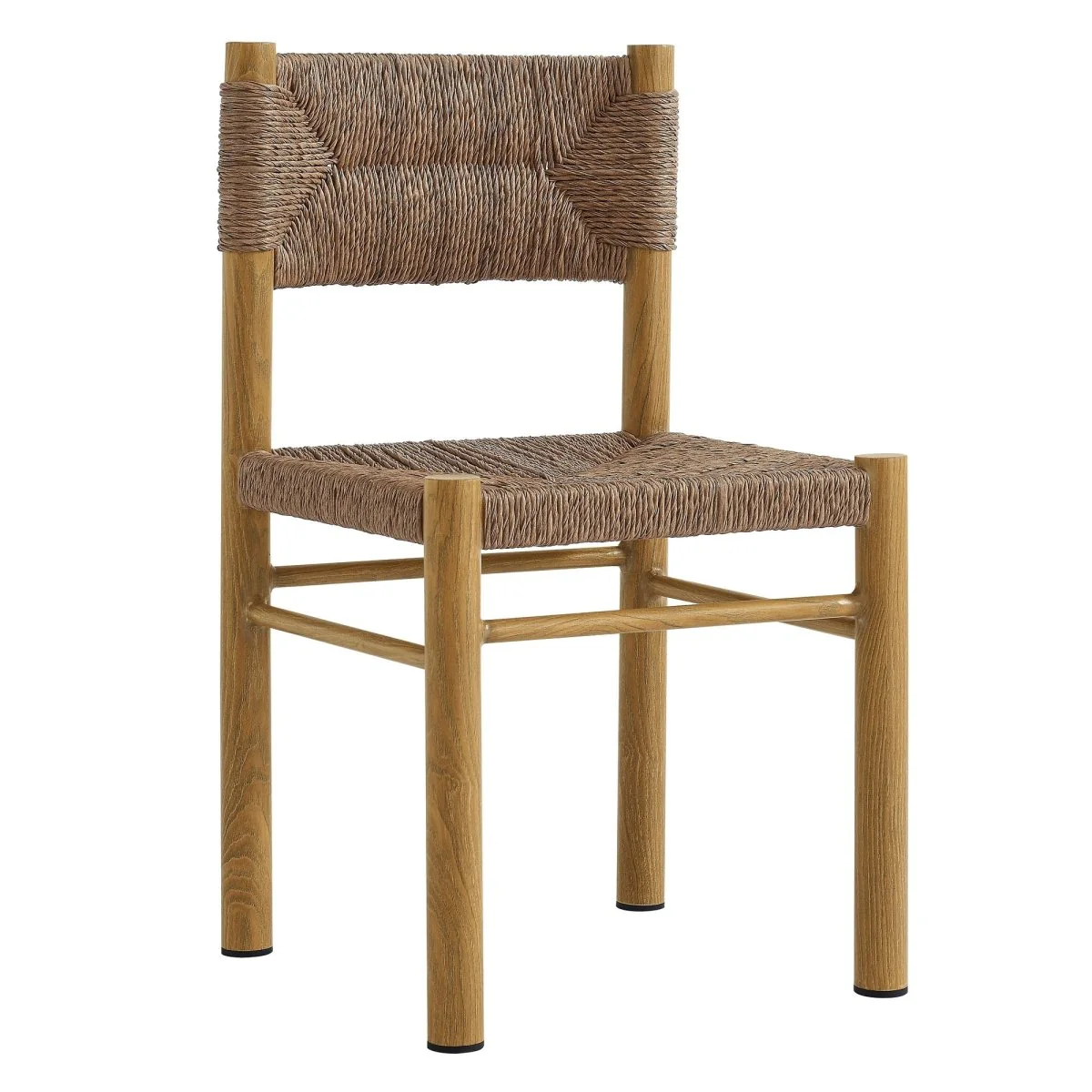 Outdoor Rattan and Aluminum Dining Side Chairs for Patio and Garden Dining - Image 17