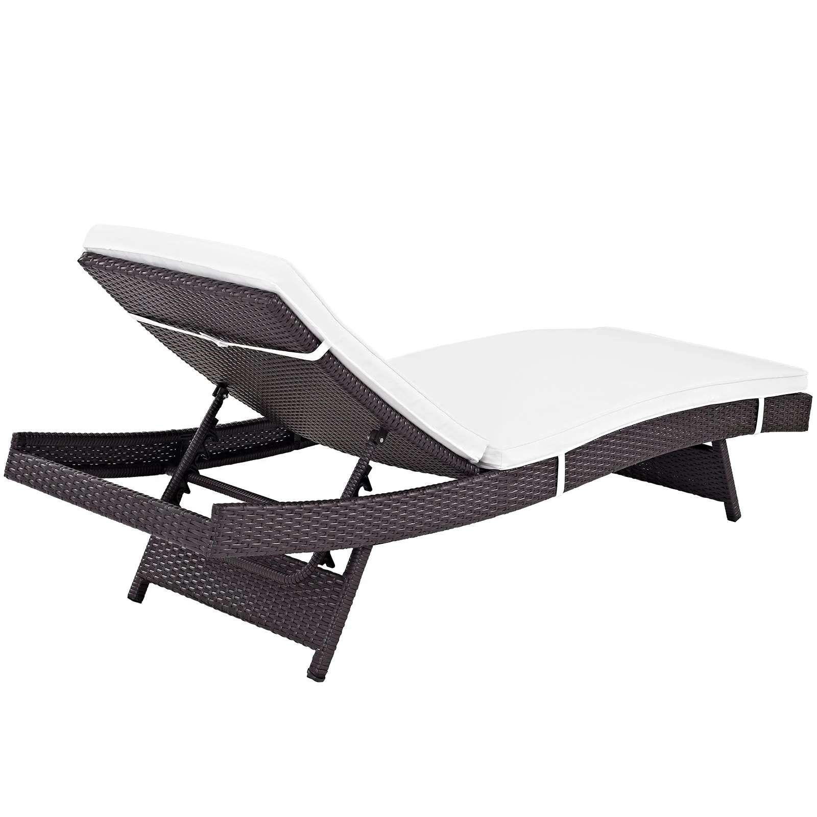 Outdoor Rattan Chaise Lounge for Patio, Poolside and Garden Seating Set - Image 87
