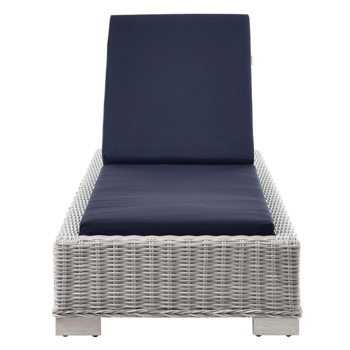 Outdoor Rattan Chaise Lounge with Adjustable Backrest, Weather-Resistant Wicker, Cushion - Image 26