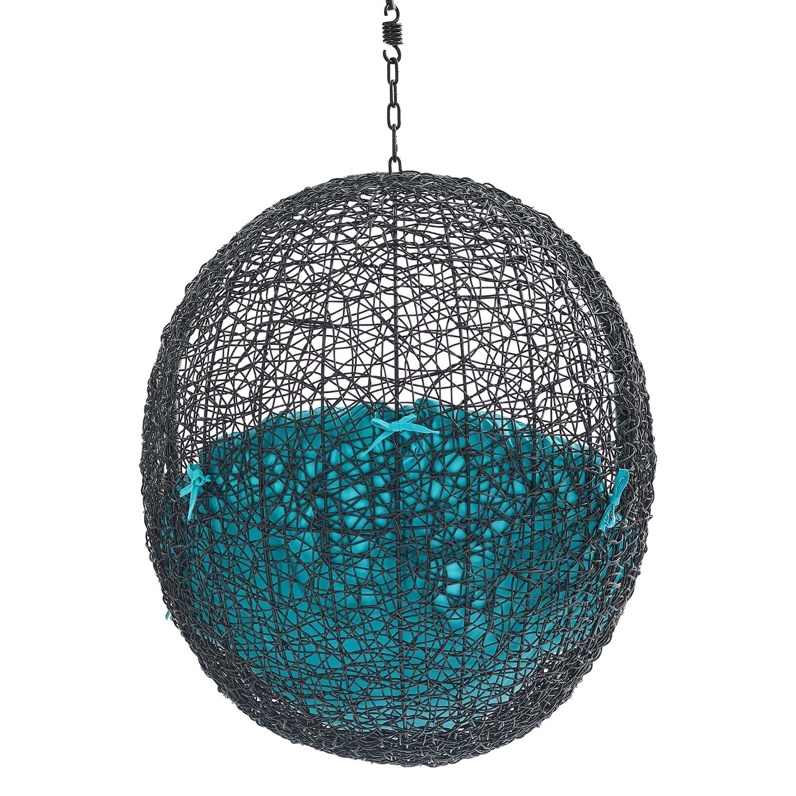 Outdoor Rattan Hanging/Swing Lounge Chair with Optional Stand for Patio & Garden - Image 11