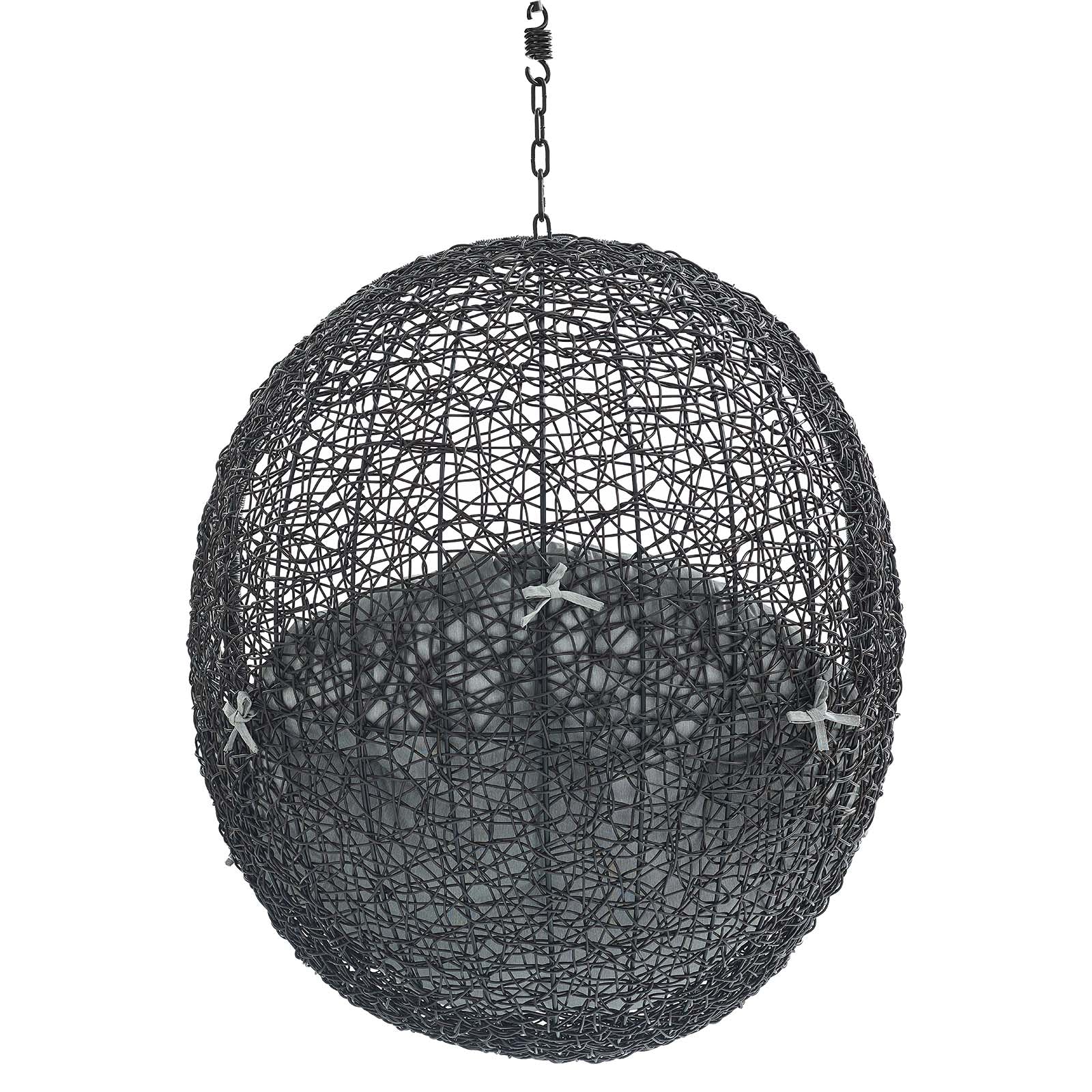 Outdoor Rattan Hanging/Swing Lounge Chair with Optional Stand for Patio & Garden - Image 55