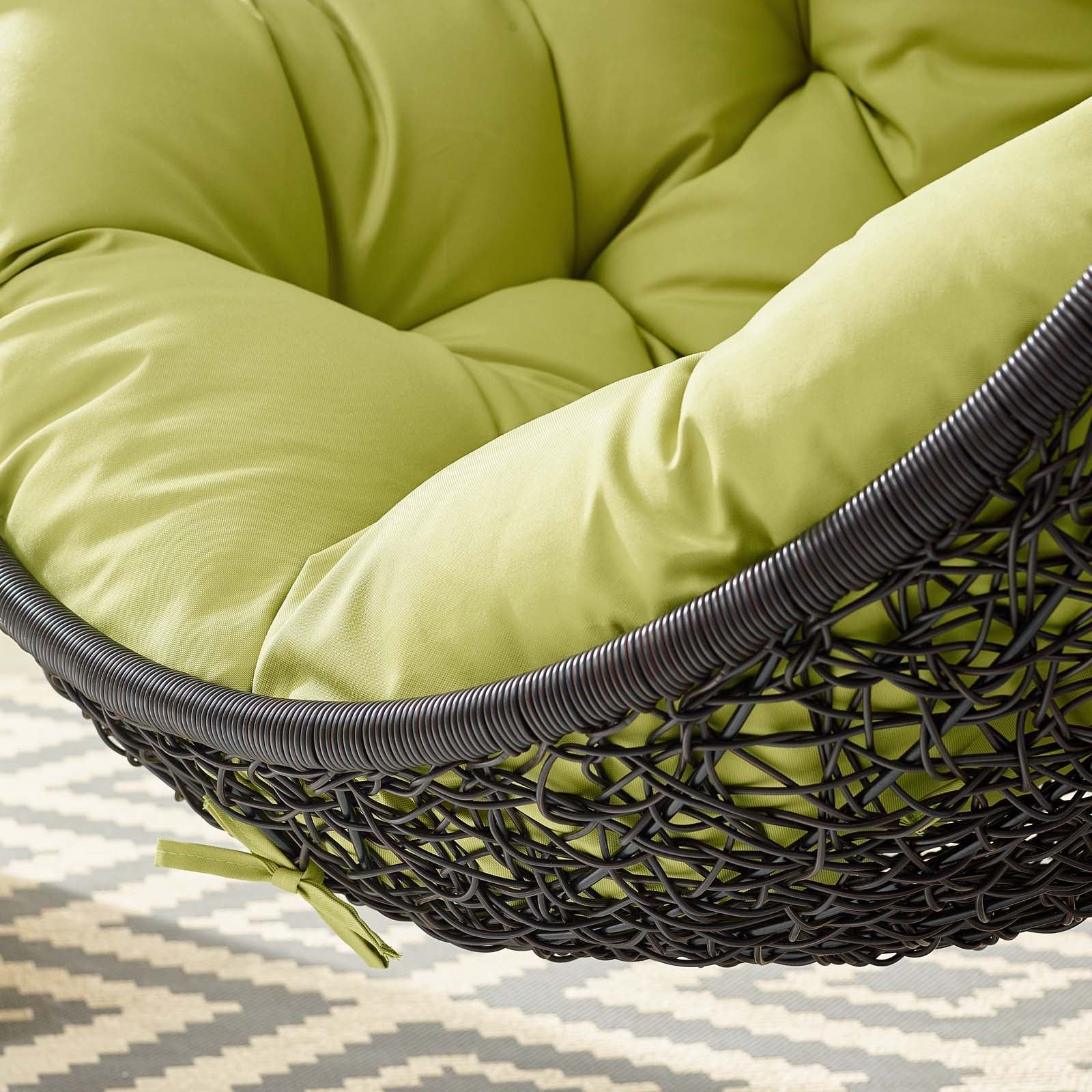 Outdoor Rattan Hanging/Swing Lounge Chair with Optional Stand for Patio & Garden - Image 90