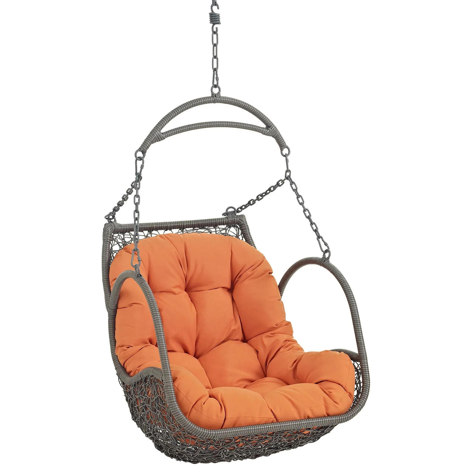 Outdoor Rattan Swing Hanging Chair for Patio, Porch and Yard — Durable All-Weather - Image 11