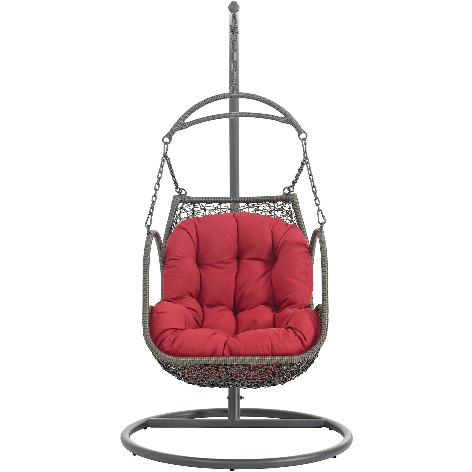 Outdoor Rattan Swing Hanging Chair for Patio, Porch and Yard — Durable All-Weather - Image 20