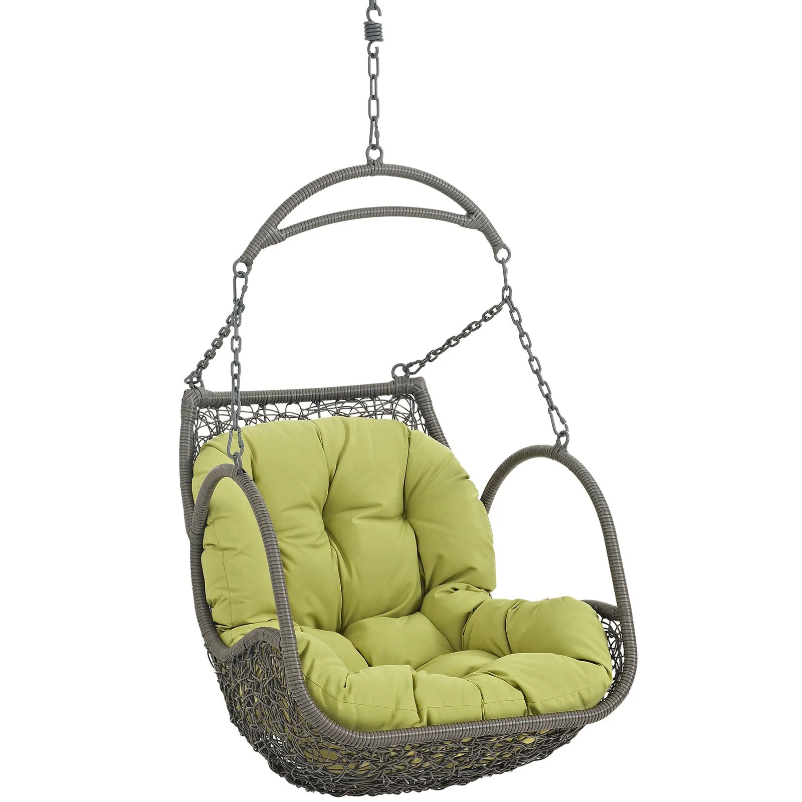 Outdoor Rattan Swing Hanging Chair for Patio, Porch and Yard — Durable All-Weather - Image 8