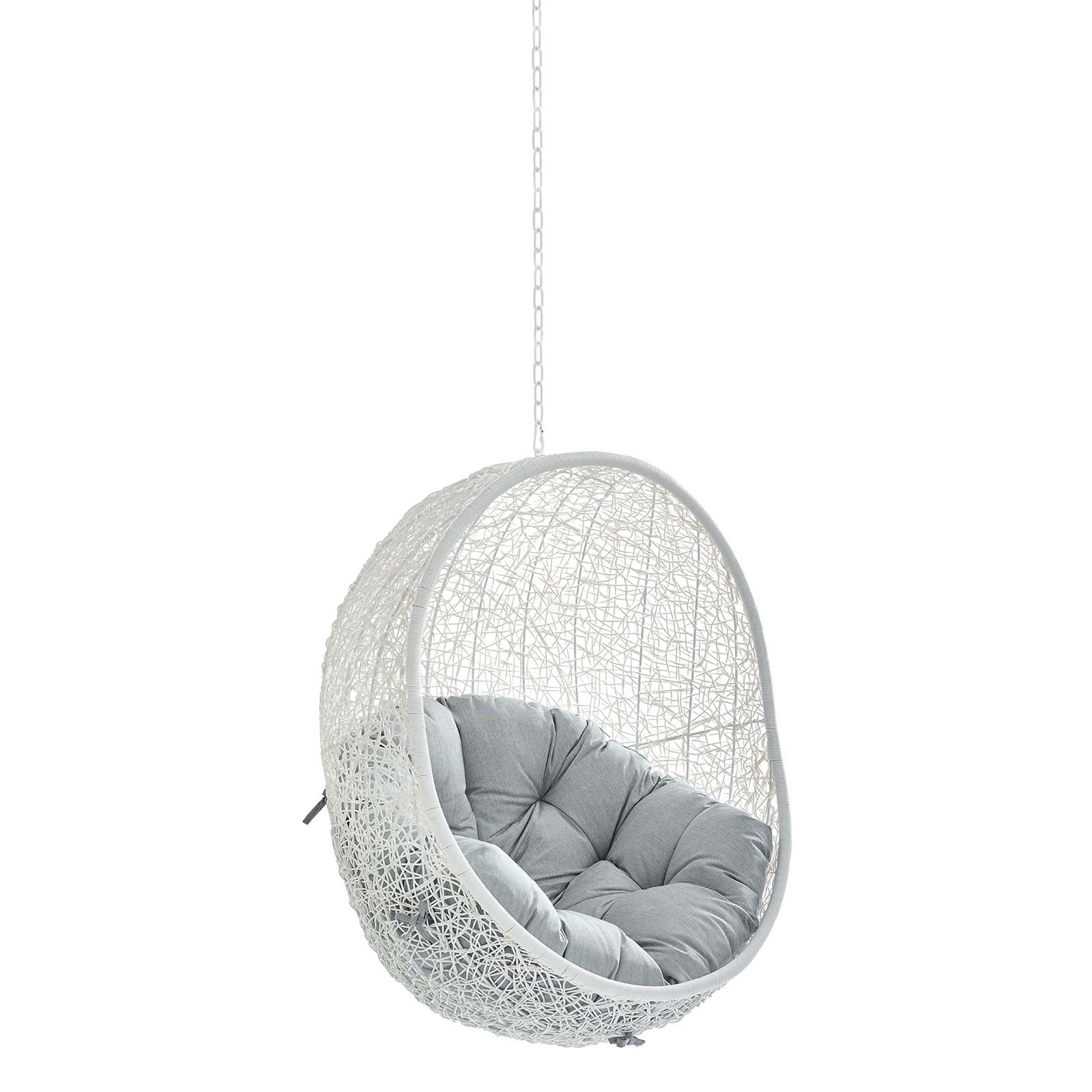 Outdoor Rattan Swing Lounge Chair, Weatherproof Patio Hanging Seat for Garden - Image 13