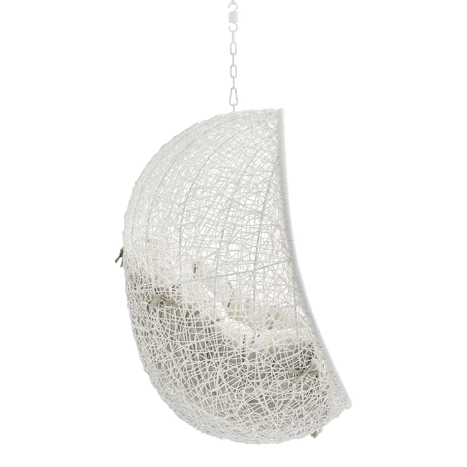 Outdoor Rattan Swing Lounge Chair, Weatherproof Patio Hanging Seat for Garden - Image 22