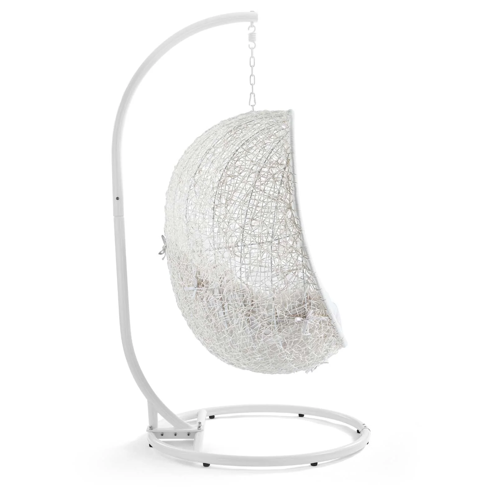 Outdoor Rattan Swing Lounge Chair, Weatherproof Patio Hanging Seat for Garden - Image 52
