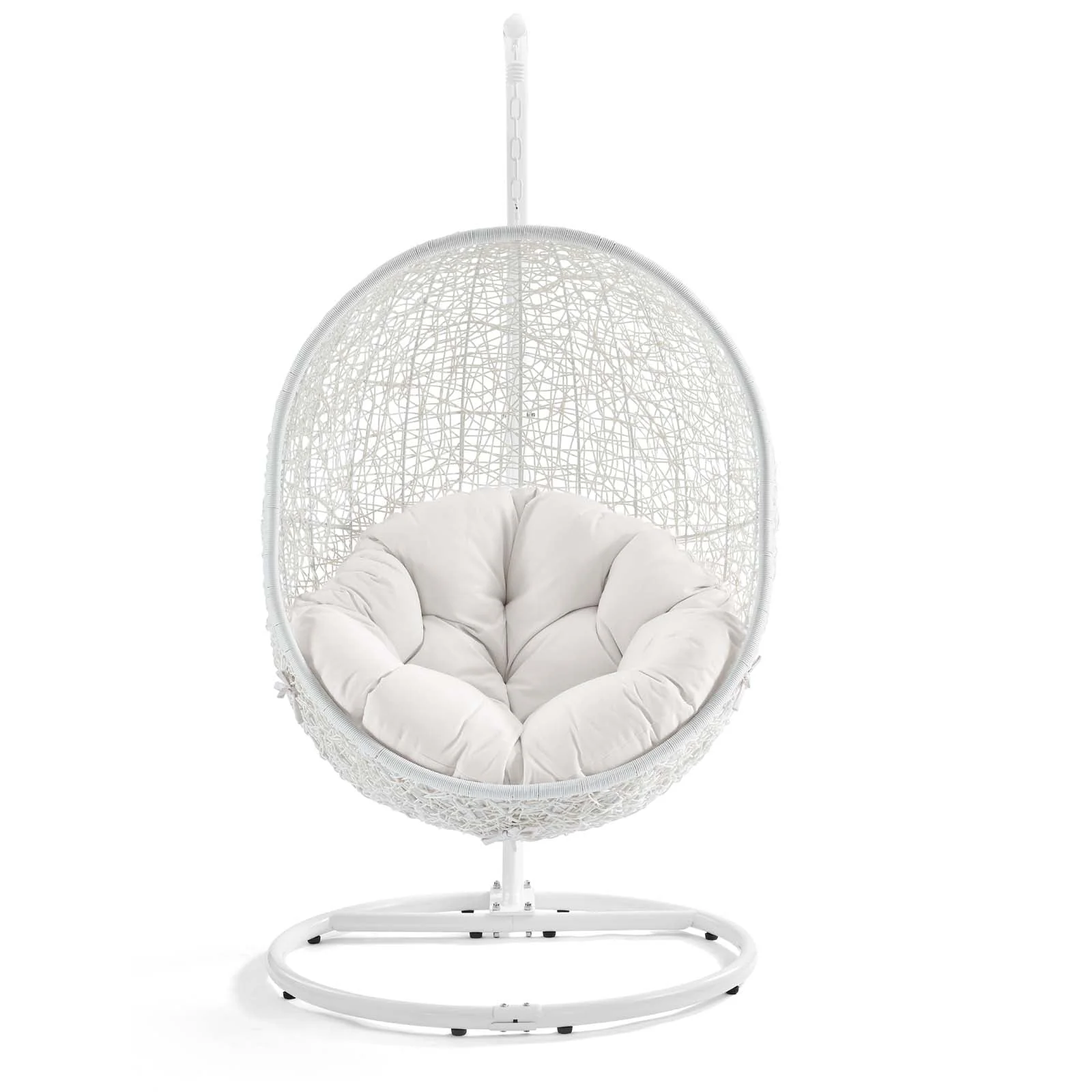 Outdoor Rattan Swing Lounge Chair, Weatherproof Patio Hanging Seat for Garden - Image 53