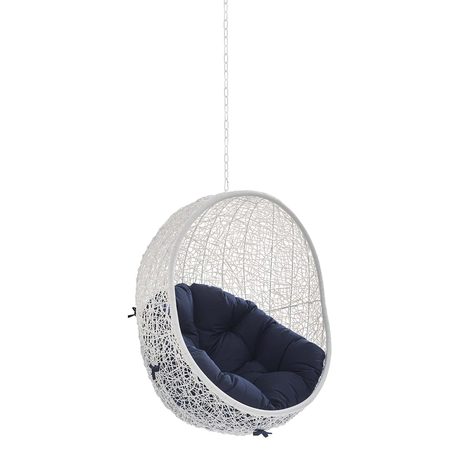 Outdoor Rattan Swing Lounge Chair, Weatherproof Patio Hanging Seat for Garden - Image 7