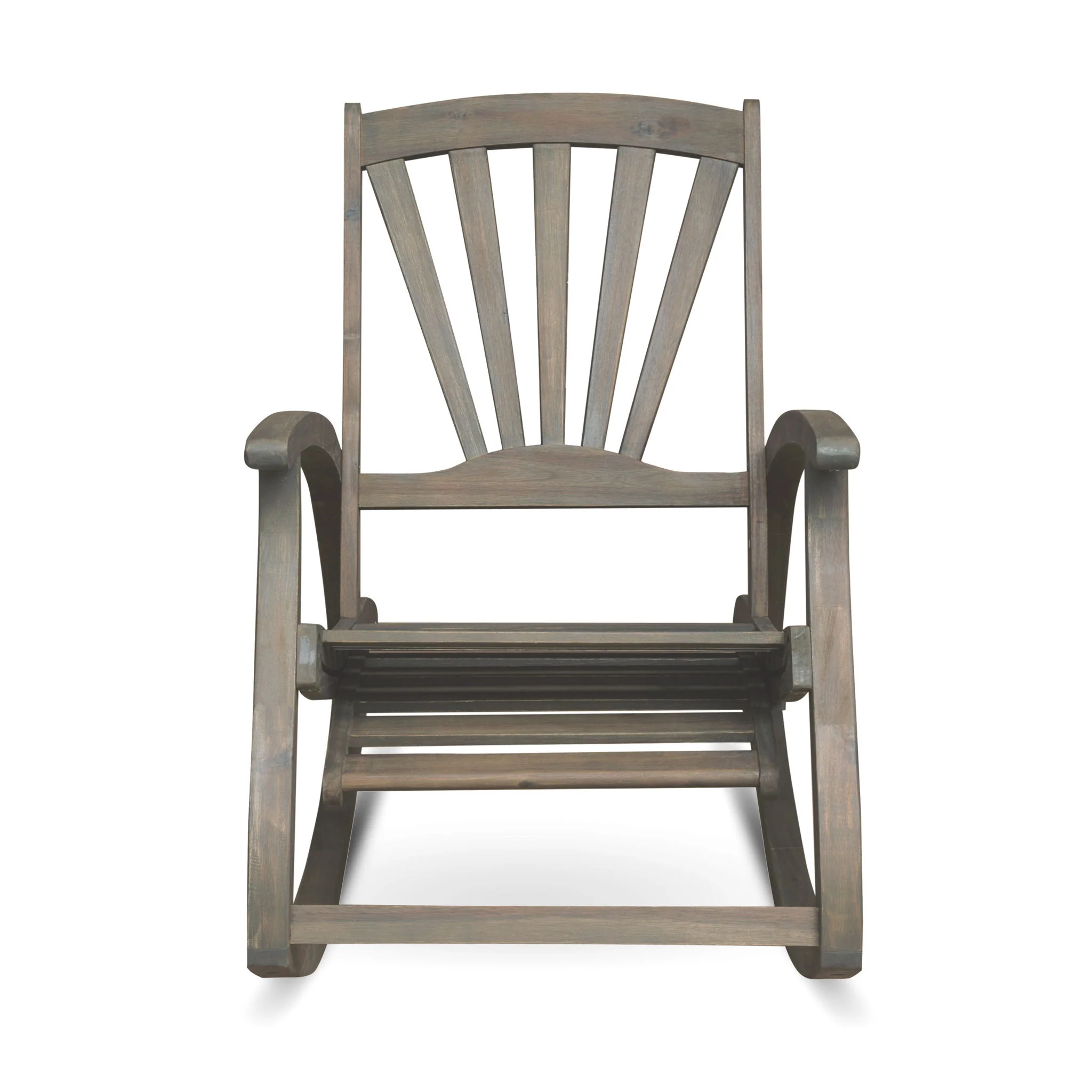 Outdoor Reclining Rocking Chair - Gray - Image 2