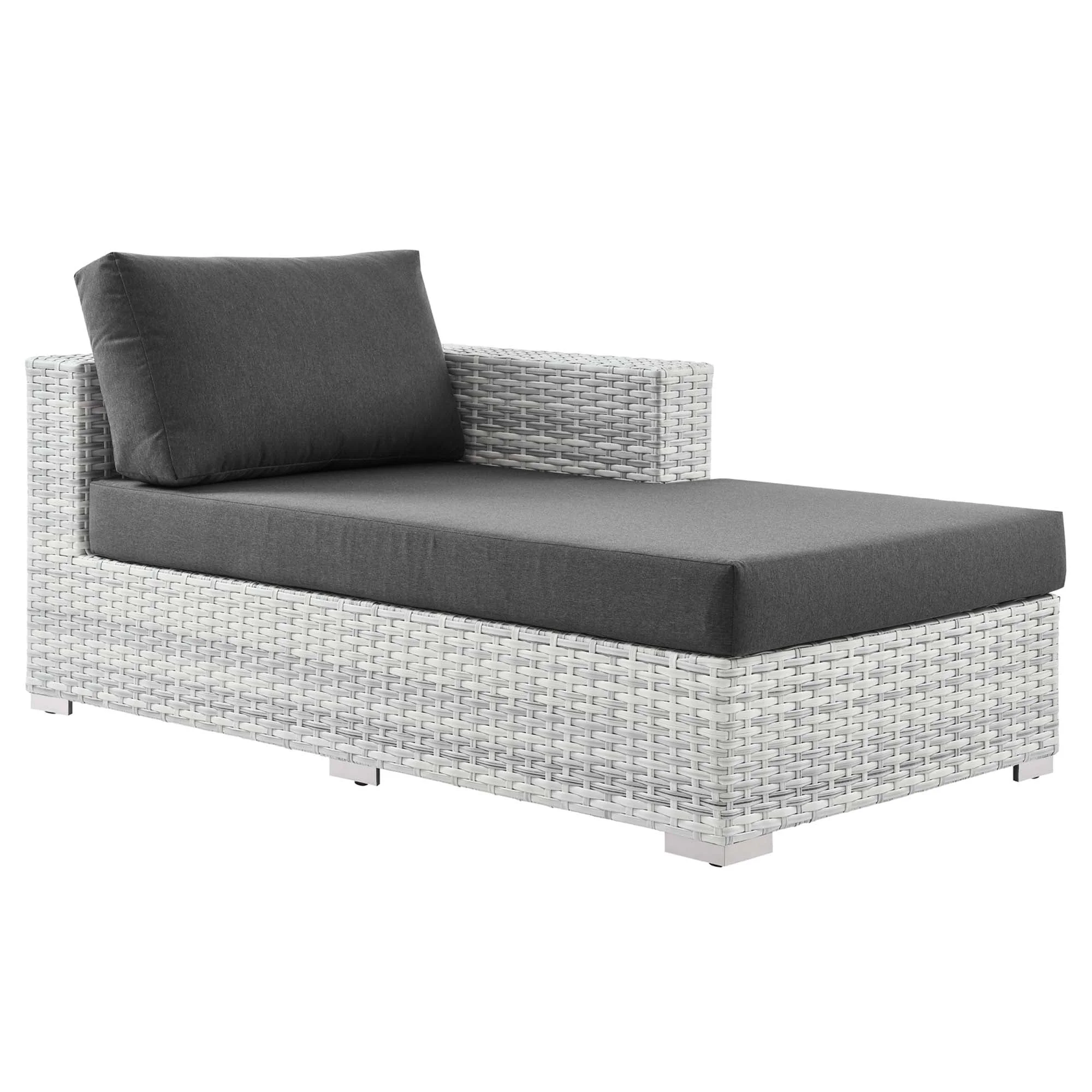 Outdoor Right Arm Woven Chaise - Patio Seating Sectional Component for Outdoor Living - Image 22