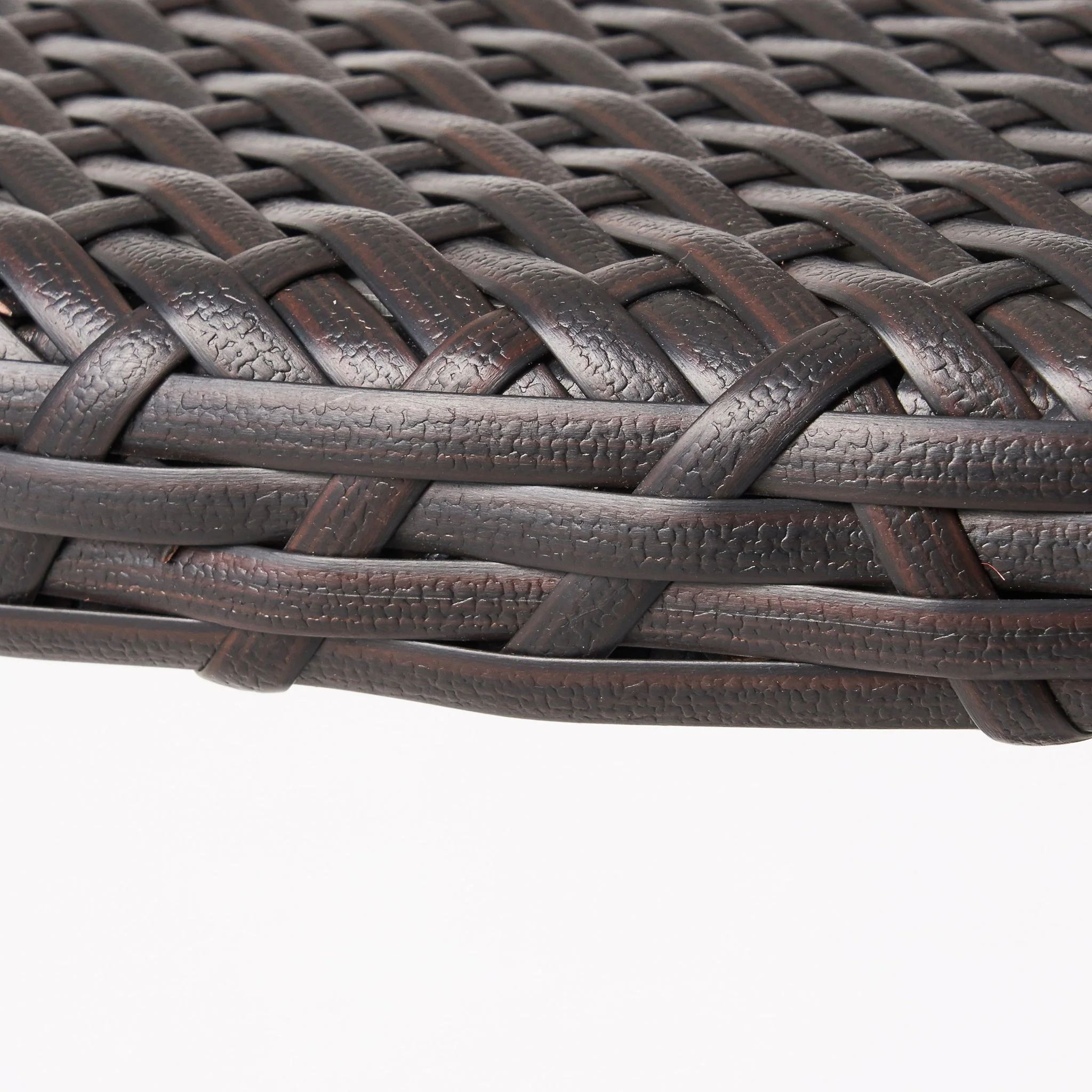 Outdoor Round Rattan Bar Table With Iron Frame - Multi Brown - Image 8