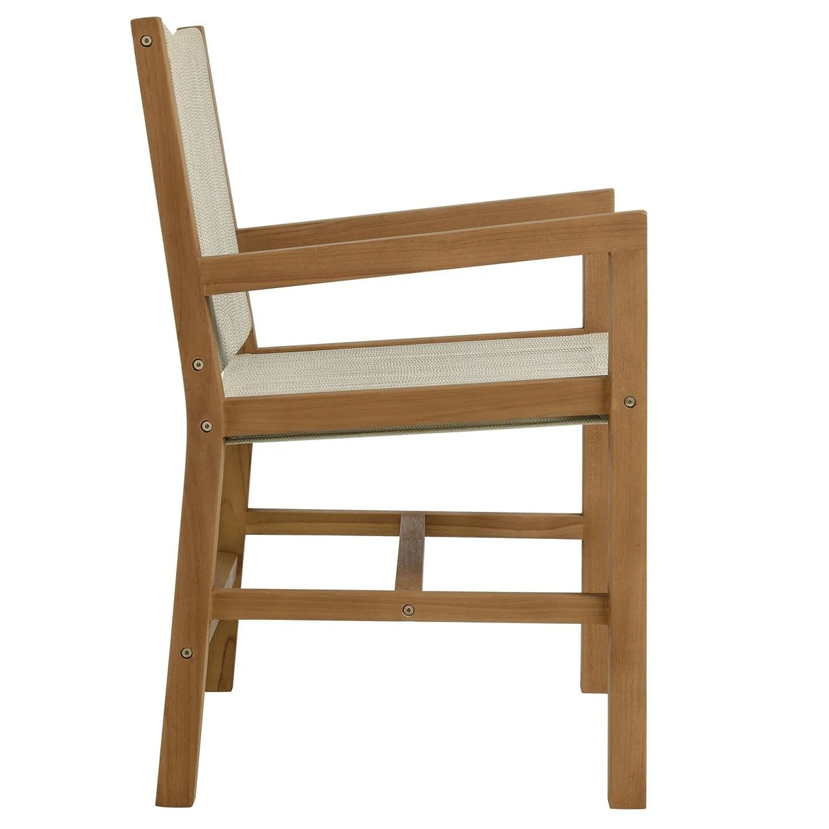 Outdoor Teak and Rope Dining Armchairs — Weather-Resistant Modern Patio Seating - Image 16