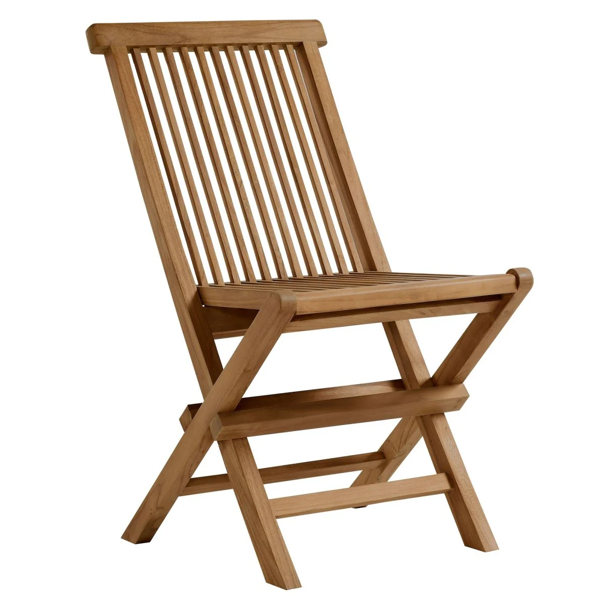 Outdoor Teak Wood Folding Dining Chairs – Natural Set of 4 - Image 5