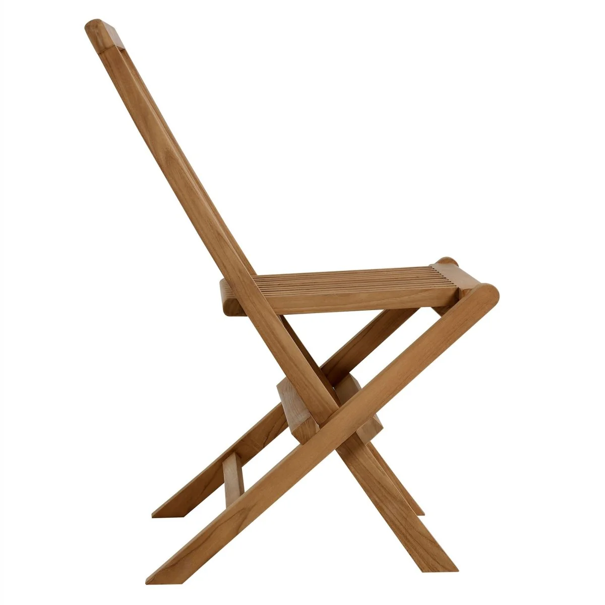 Outdoor Teak Wood Folding Dining Chairs – Natural Set of 4 - Image 7