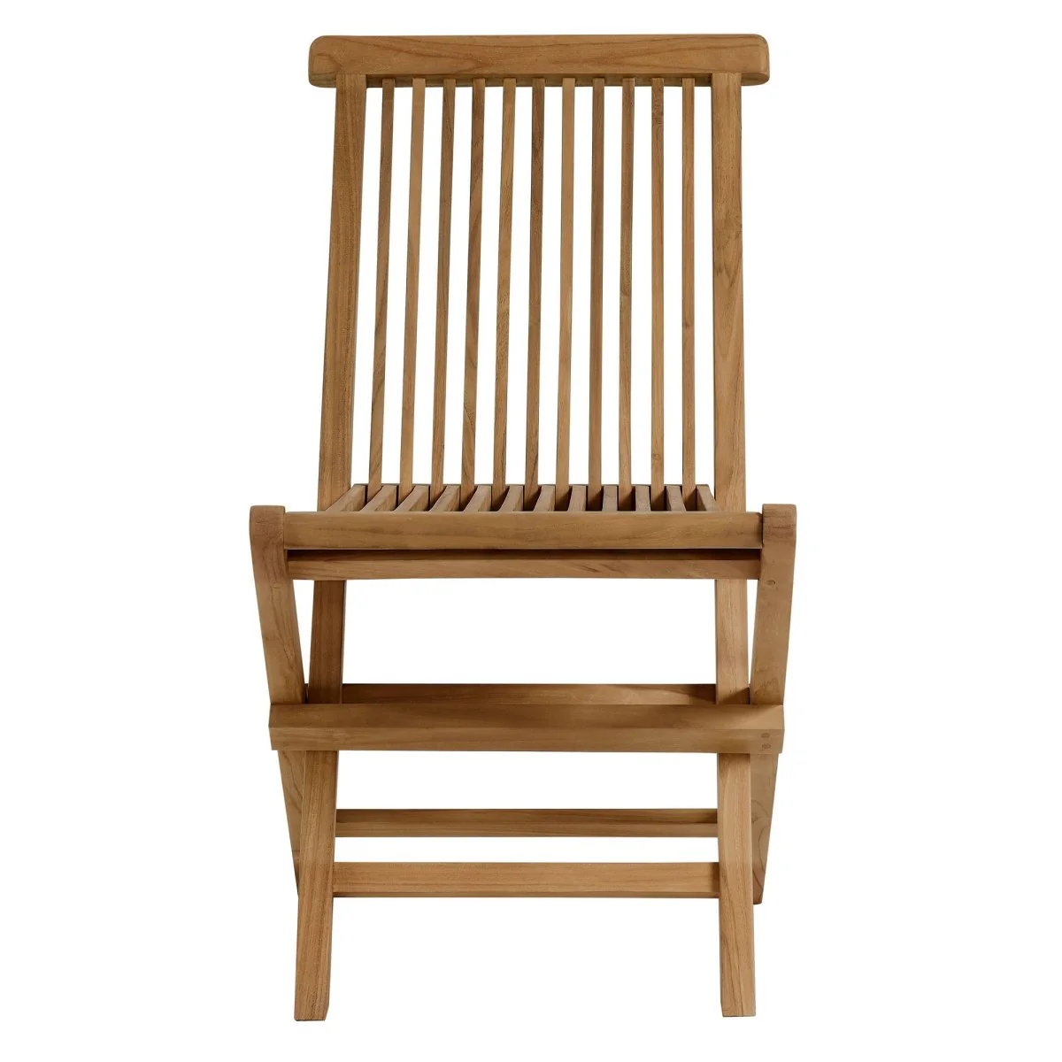 Outdoor Teak Wood Folding Dining Chairs – Natural Set of 4 - Image 8