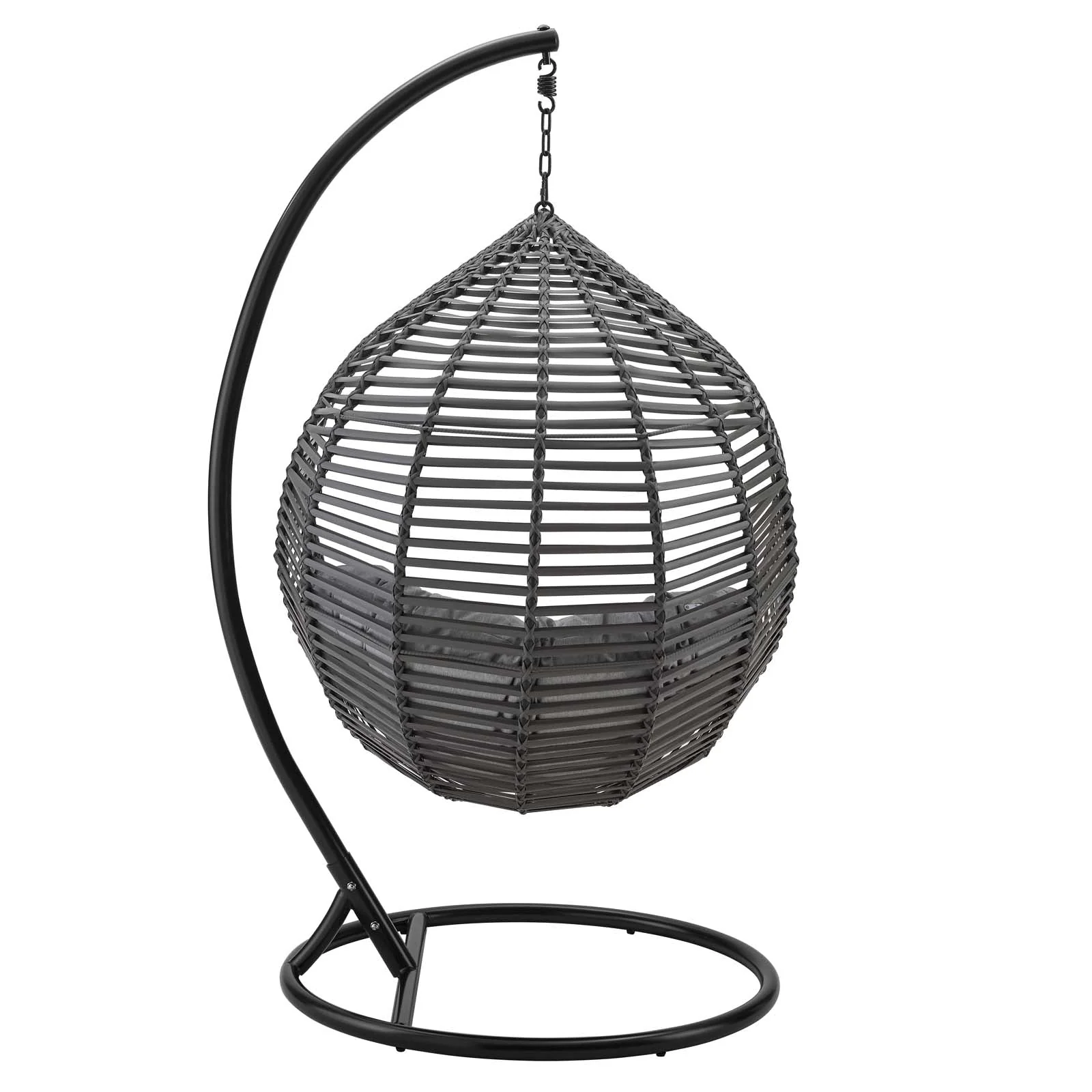 Outdoor Teardrop Rattan Hanging Swing Chair for Patio, Yard, Porch and Garden Seating - Image 30