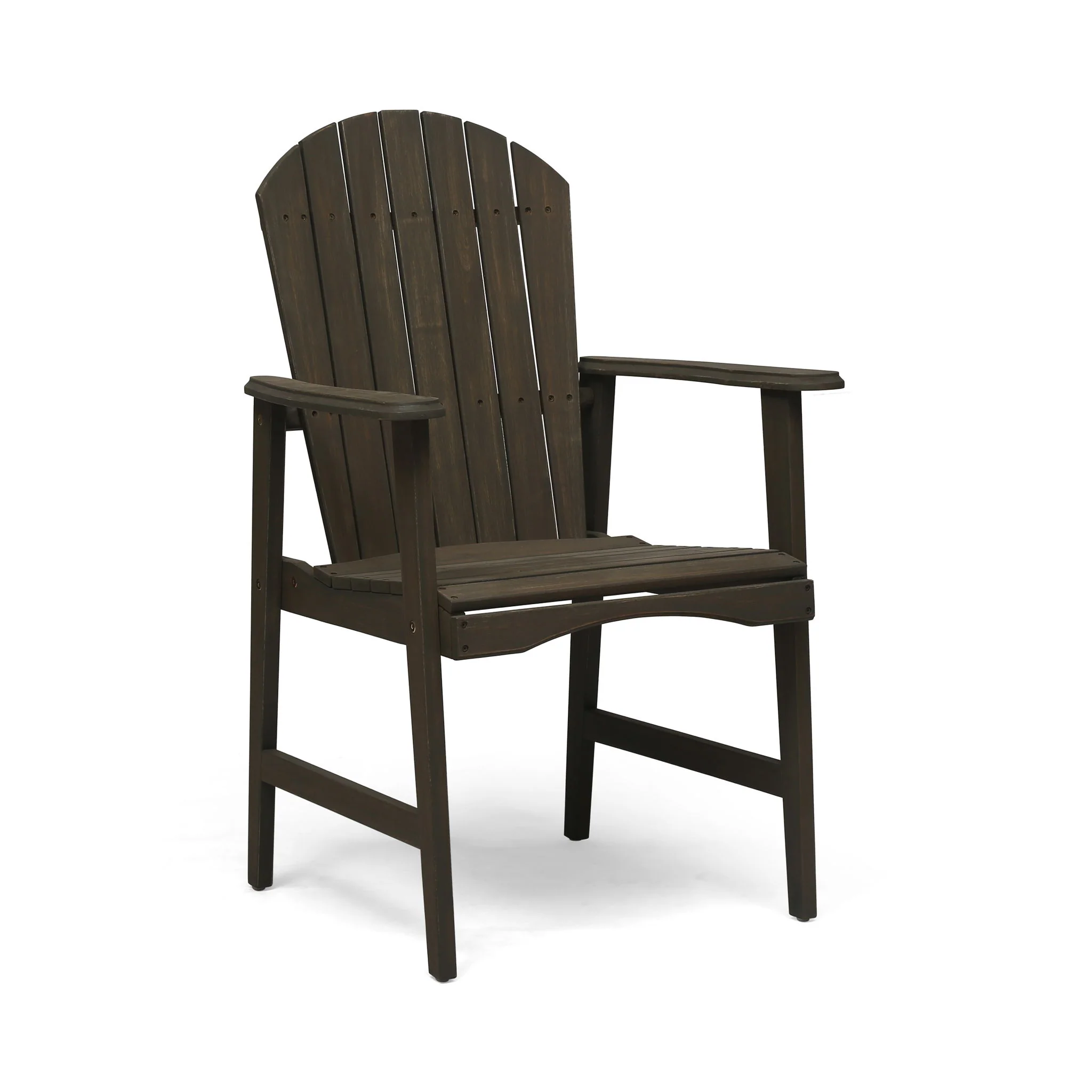 Outdoor Weather Resistant Acacia Wood Adirondack Dining Chairs (Set of 2) - Image 21