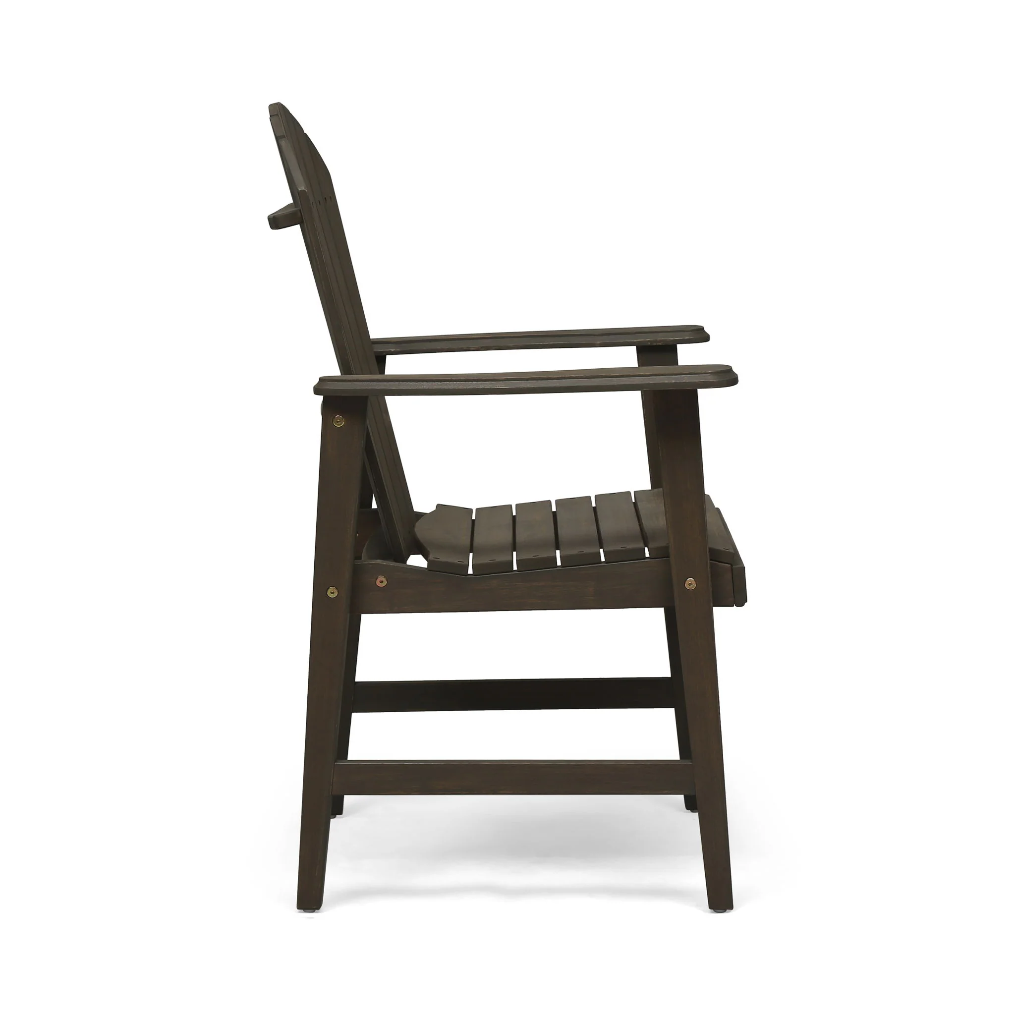Outdoor Weather Resistant Acacia Wood Adirondack Dining Chairs (Set of 2) - Image 7