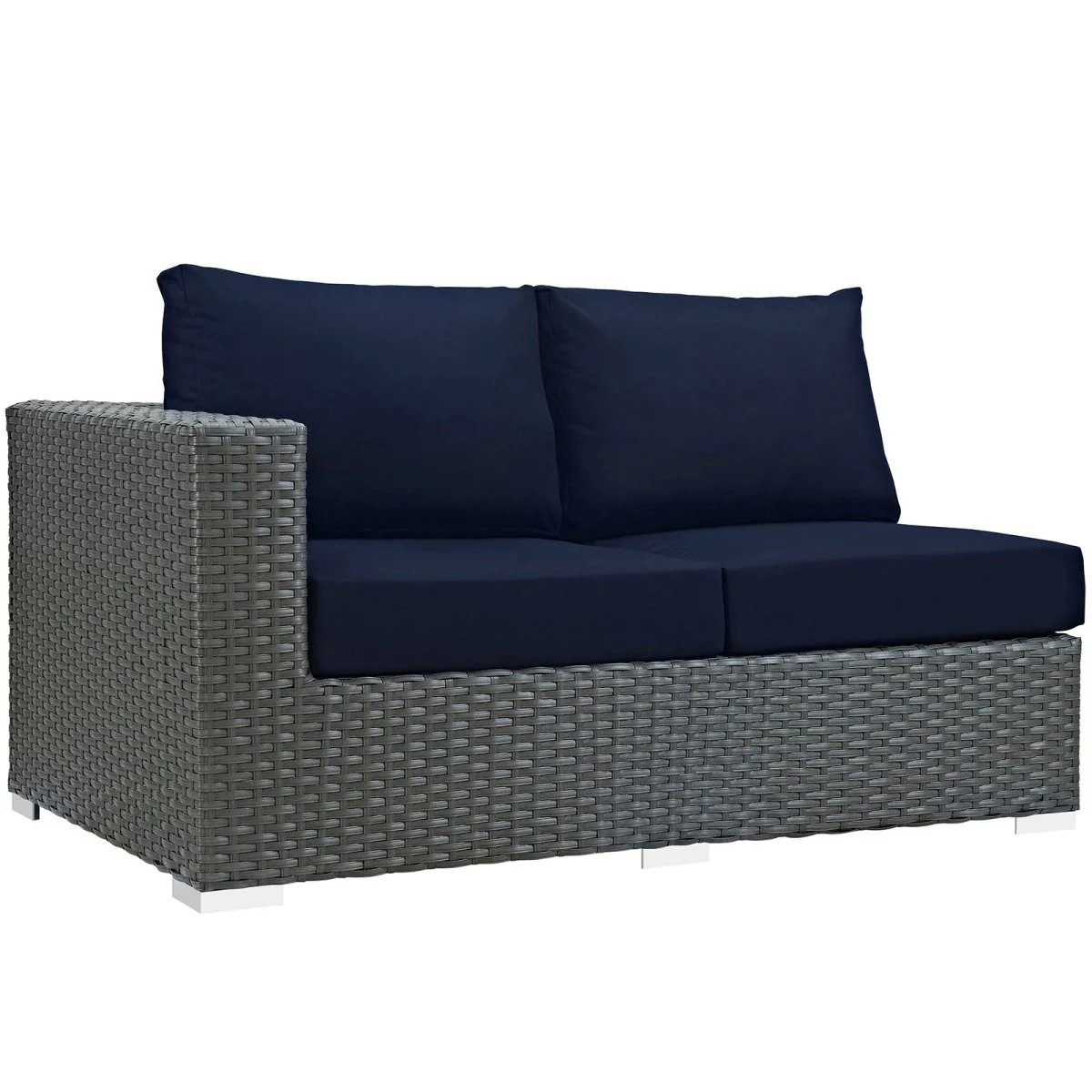 Outdoor Wicker Loveseat for Patio and Porch Seating with Weather-Resistant Build - Image 4