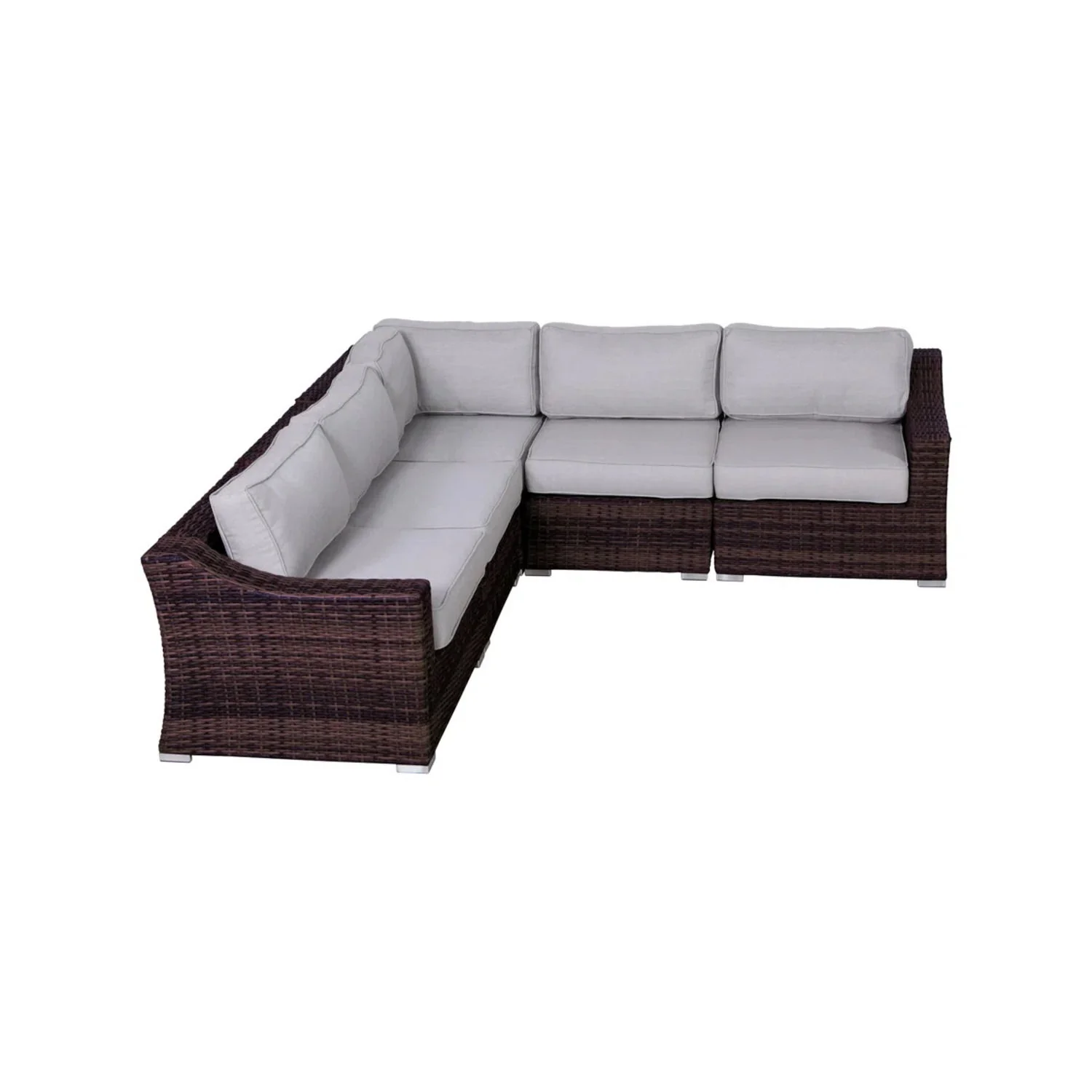 Outdoor Wicker Sofa Seating Group With Cushions - Image 3