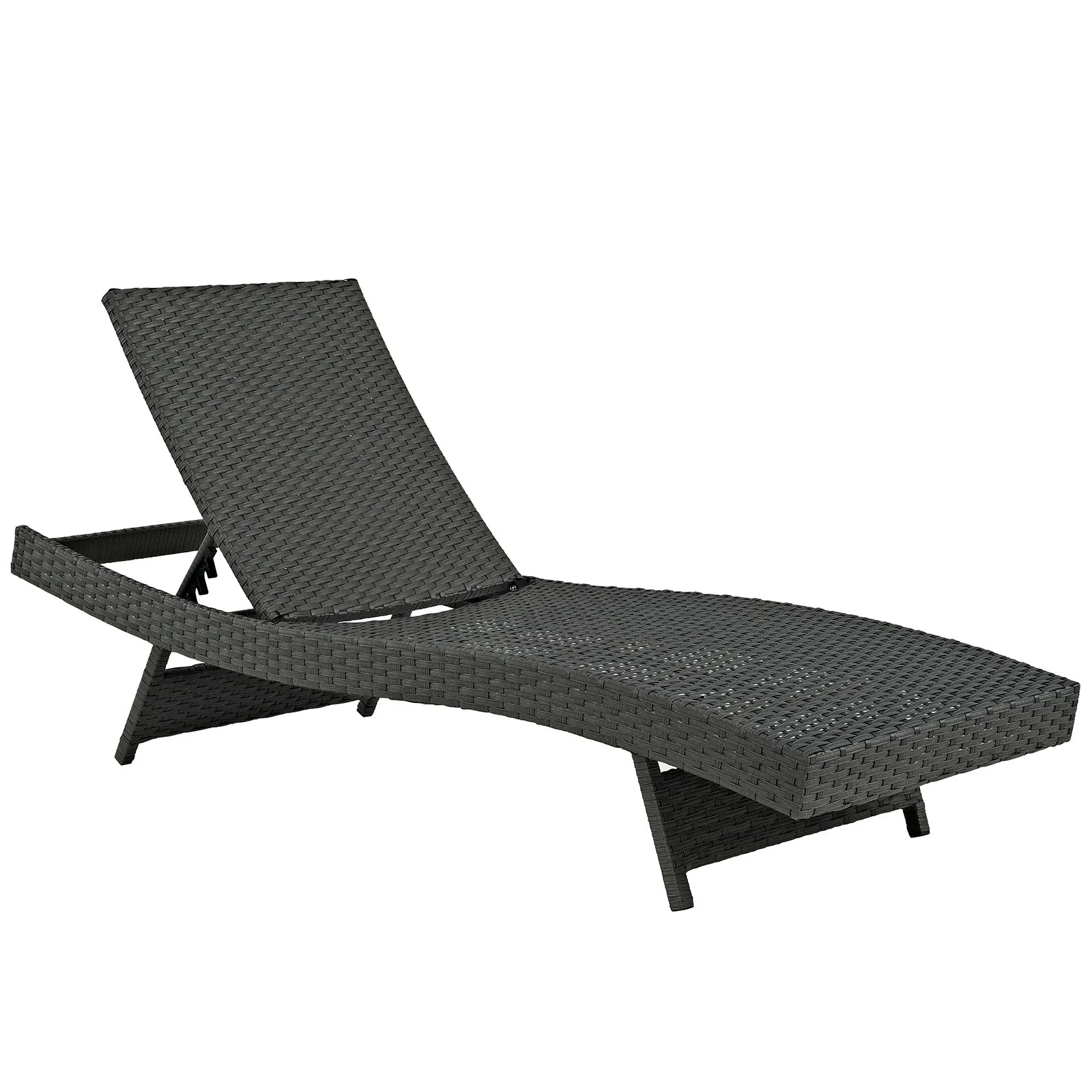 Outdoor Woven Chaise Lounge - Premium Patio & Poolside Reclining Lounger for Garden - Image 6