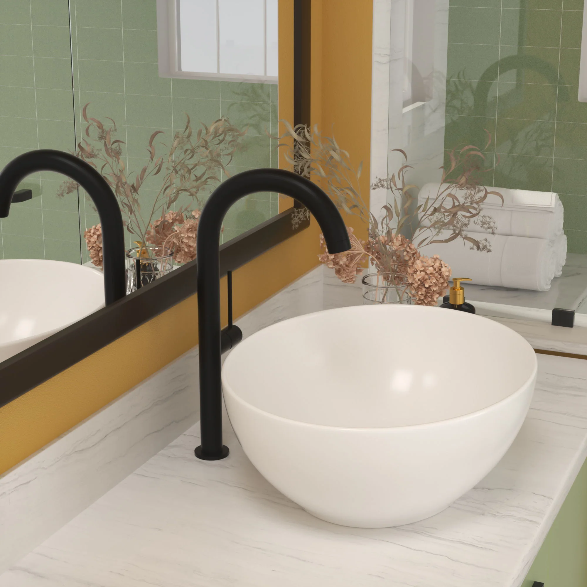 Oval Vessel Bathroom Sink - White - Image 2