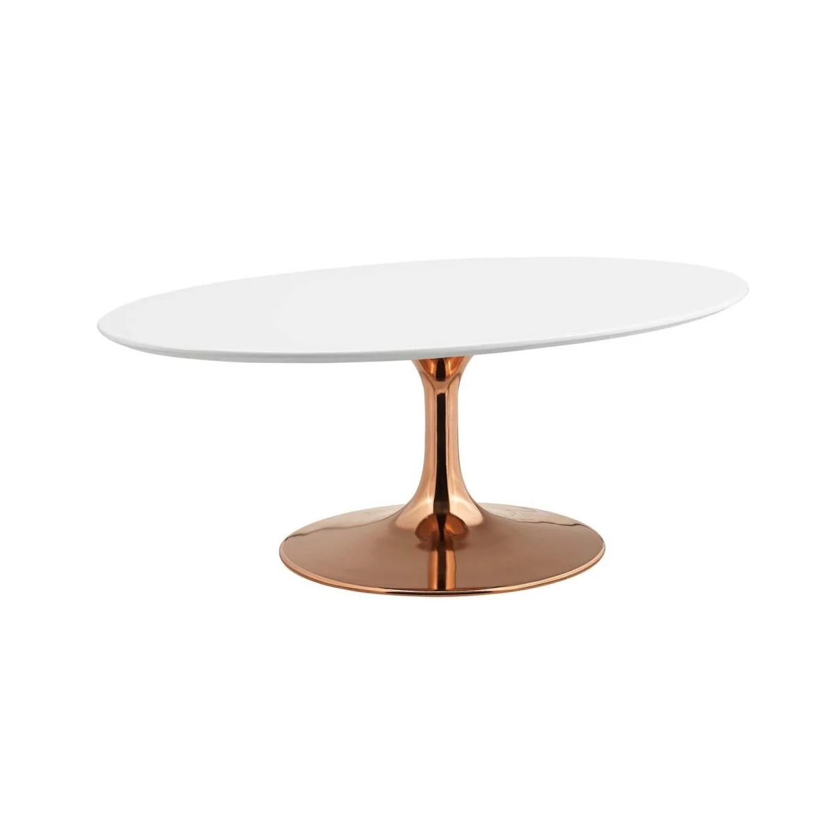 Oval Wood Pedestal Coffee Table - Image 13