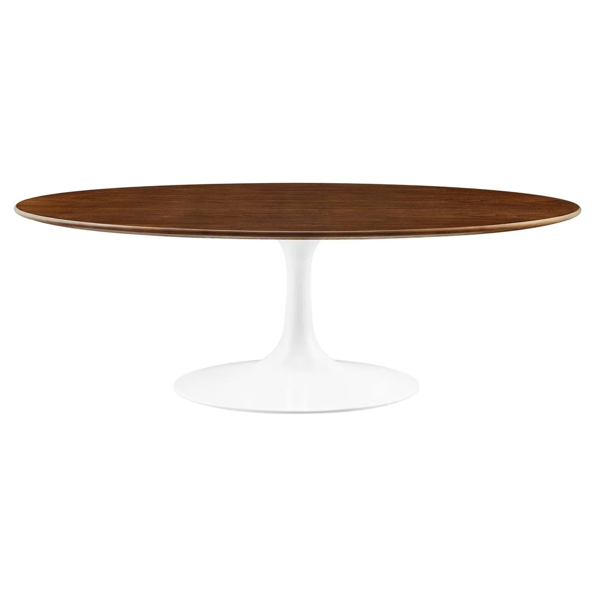 Oval Wood Pedestal Coffee Table - Image 29