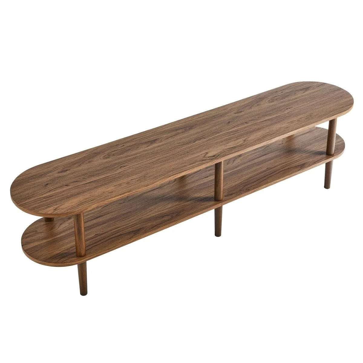 Oval Wood TV Stand 70 Inch - Image 10