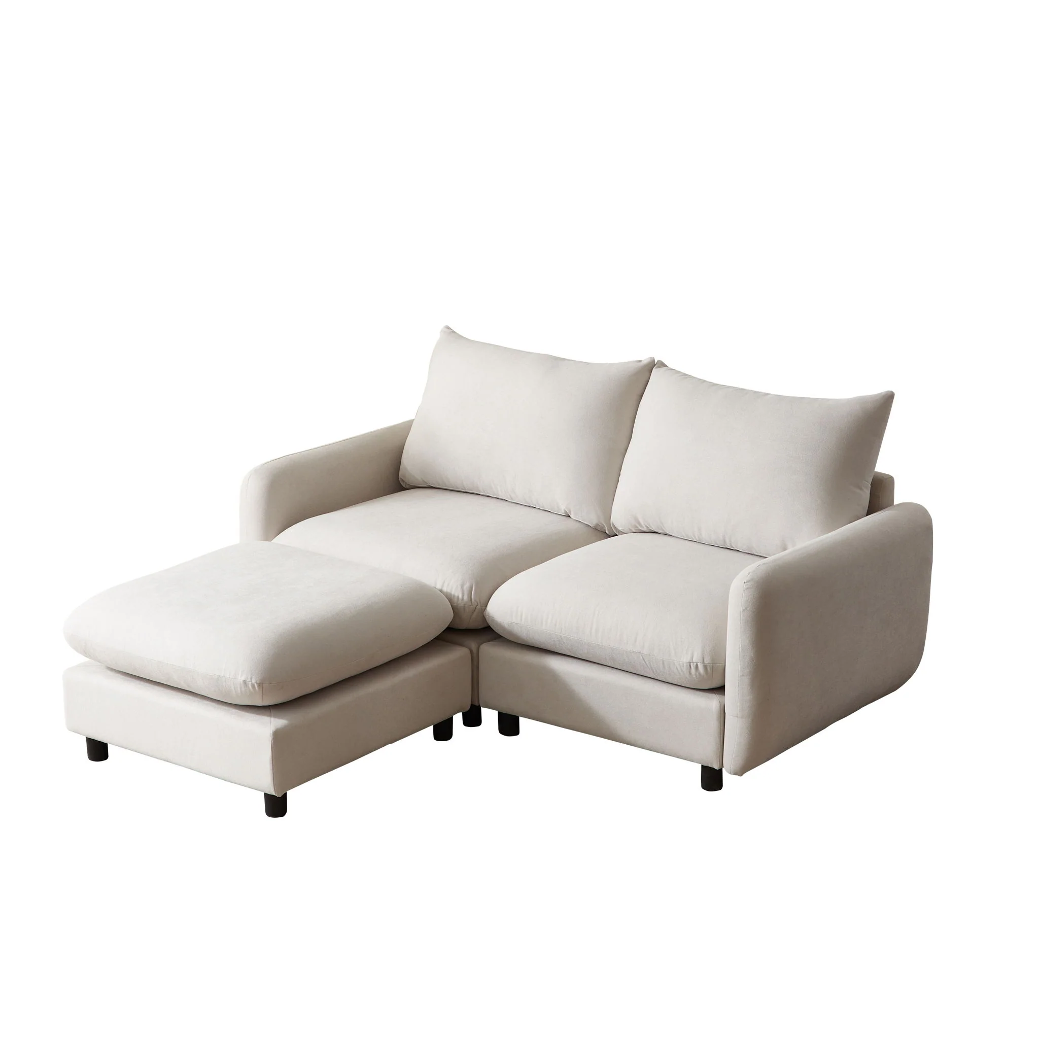 Oversize Modular Free Combination Sectional Sofa Couch With Ottoman For Living Room - Image 4