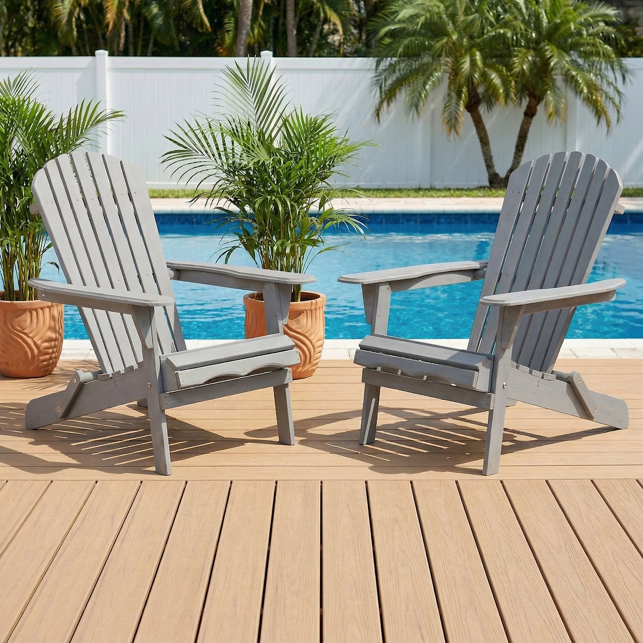 Oversize Outdoor Folding Adirondack Chair, Patio Chair For Garden - Image 20