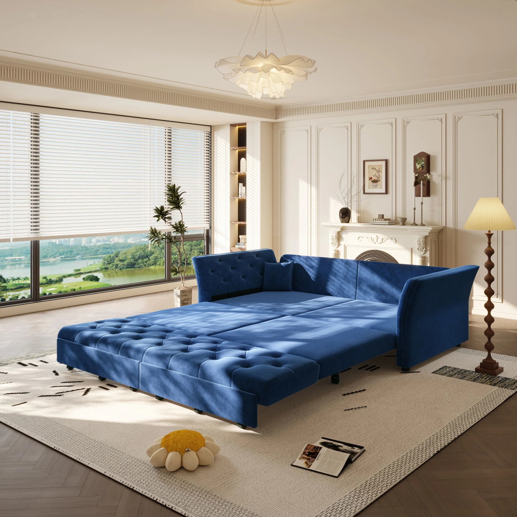 Oversize Pull Out Sofa Bed For Living Room - Image 33