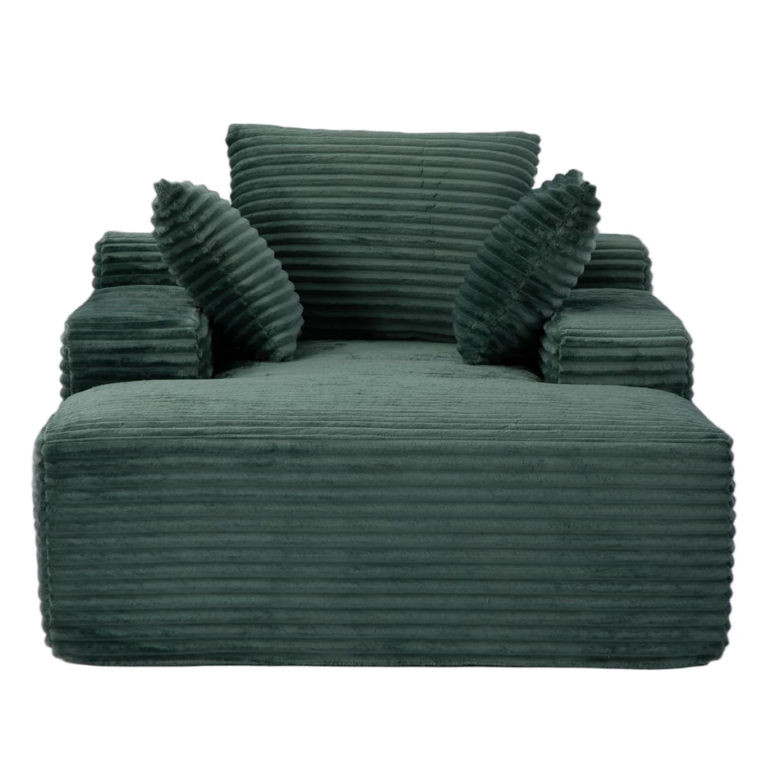 Oversized Chaise Lounge Chair Cozy Cloud Couch With 3 Throw Pillows And Wide Armrest - Image 2