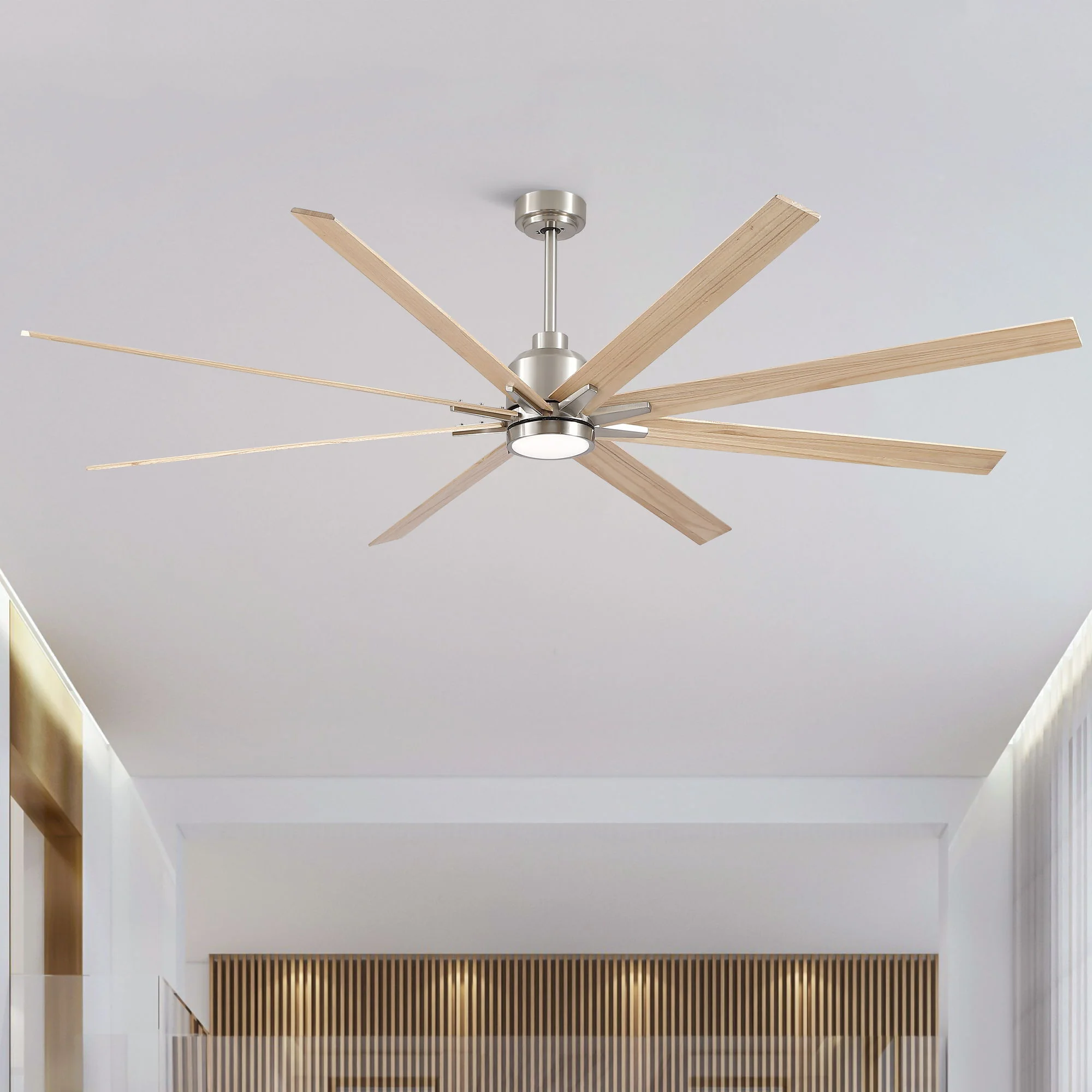 Oversized Large Ceiling Fan With Dimmable LED Light, 8 Blades, Remote Control - Image 7