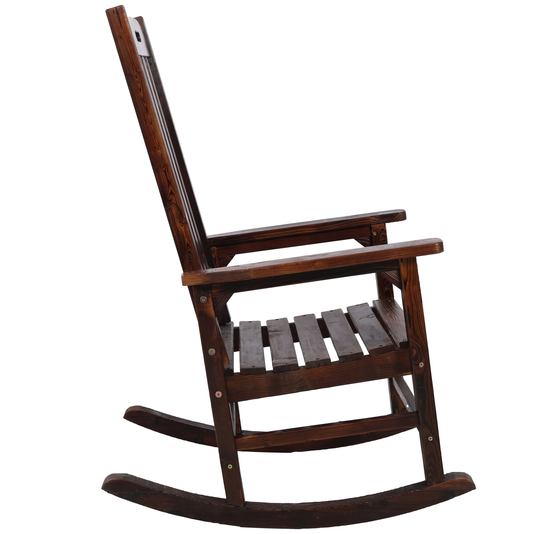 Oversized Porch Rocker Chair With Wide Seat And Tall Backrest - Image 6