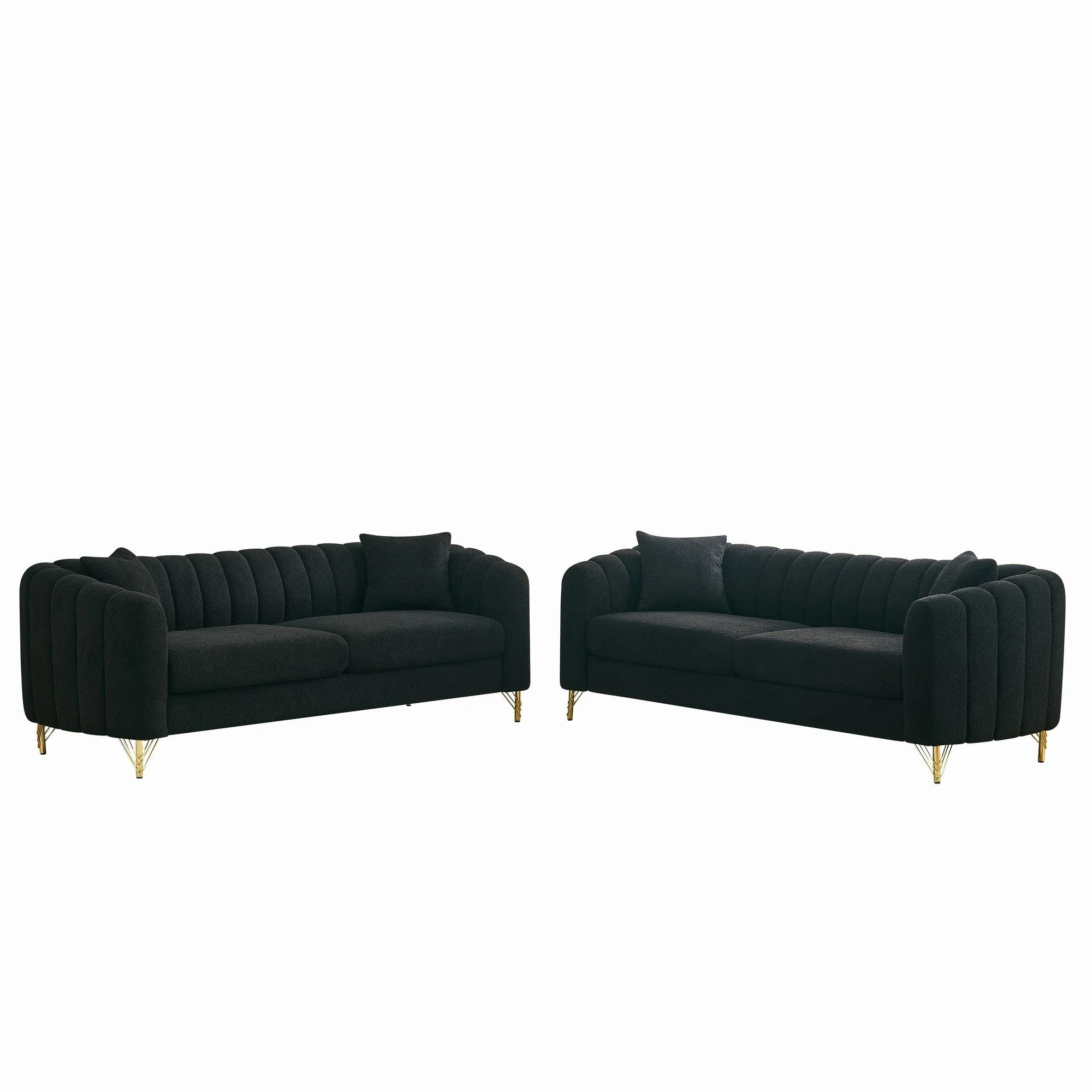 Oversized Sofa, Deep Tufted Couch - Image 3