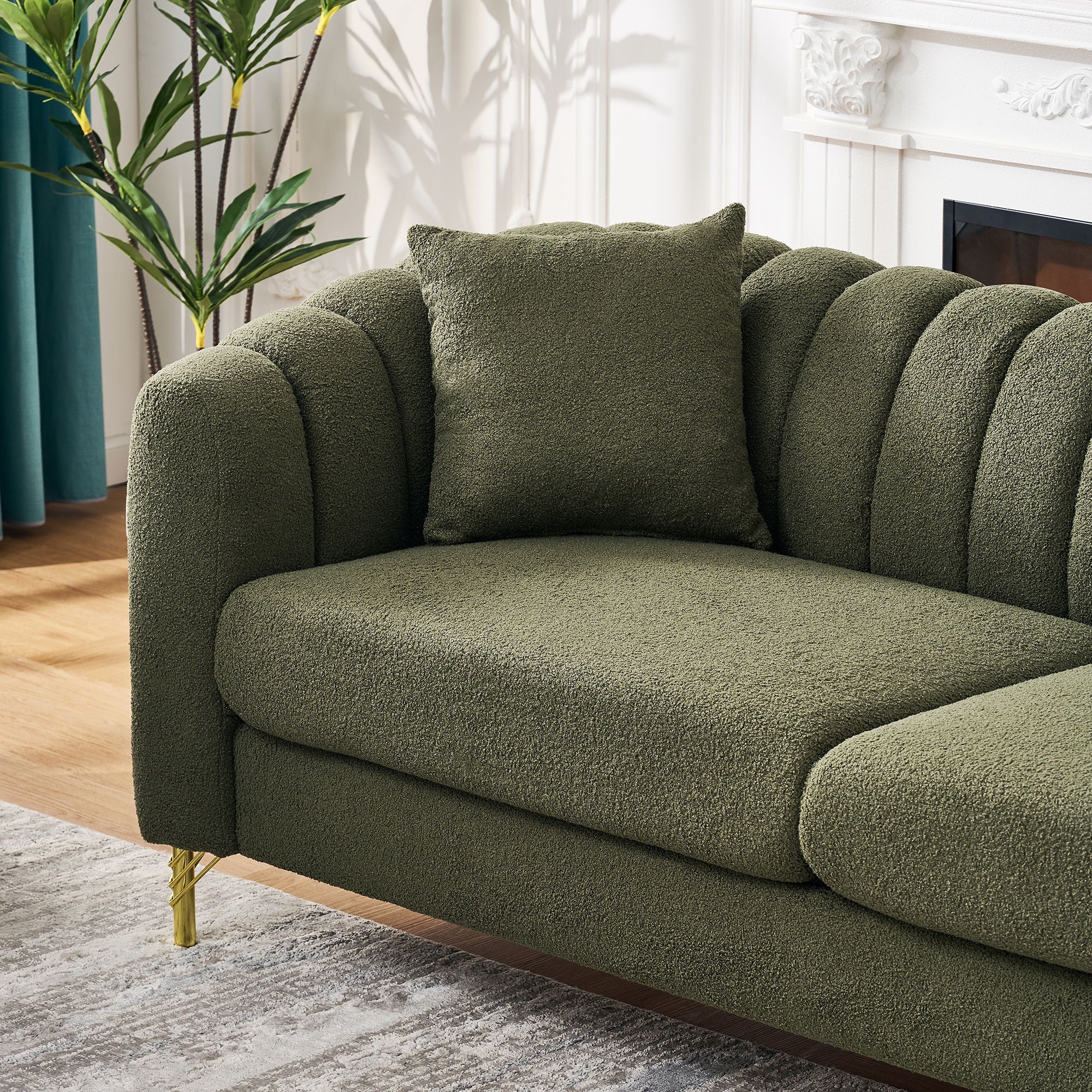 Oversized Sofa, Deep Tufted Couch - Image 8