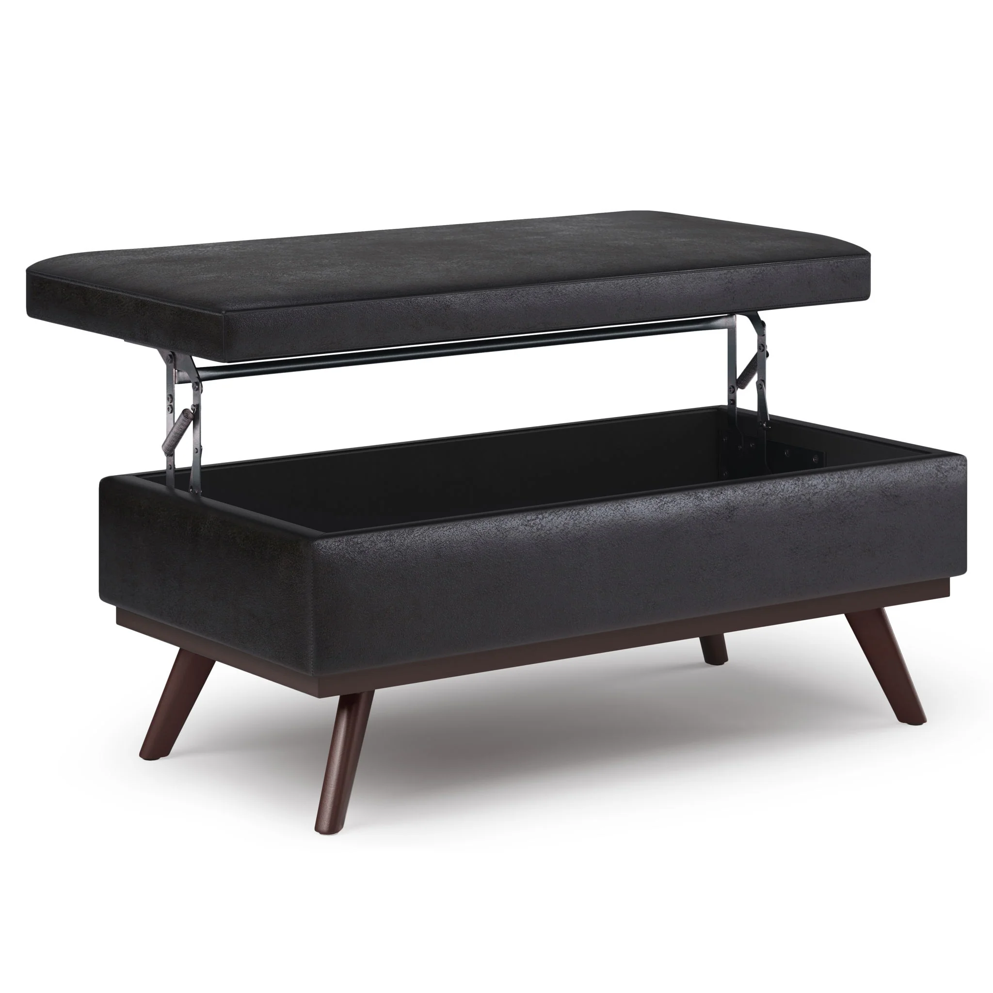 Owen - Lift Top Large Coffee Table Storage Ottoman, Mid Century Style - Image 28