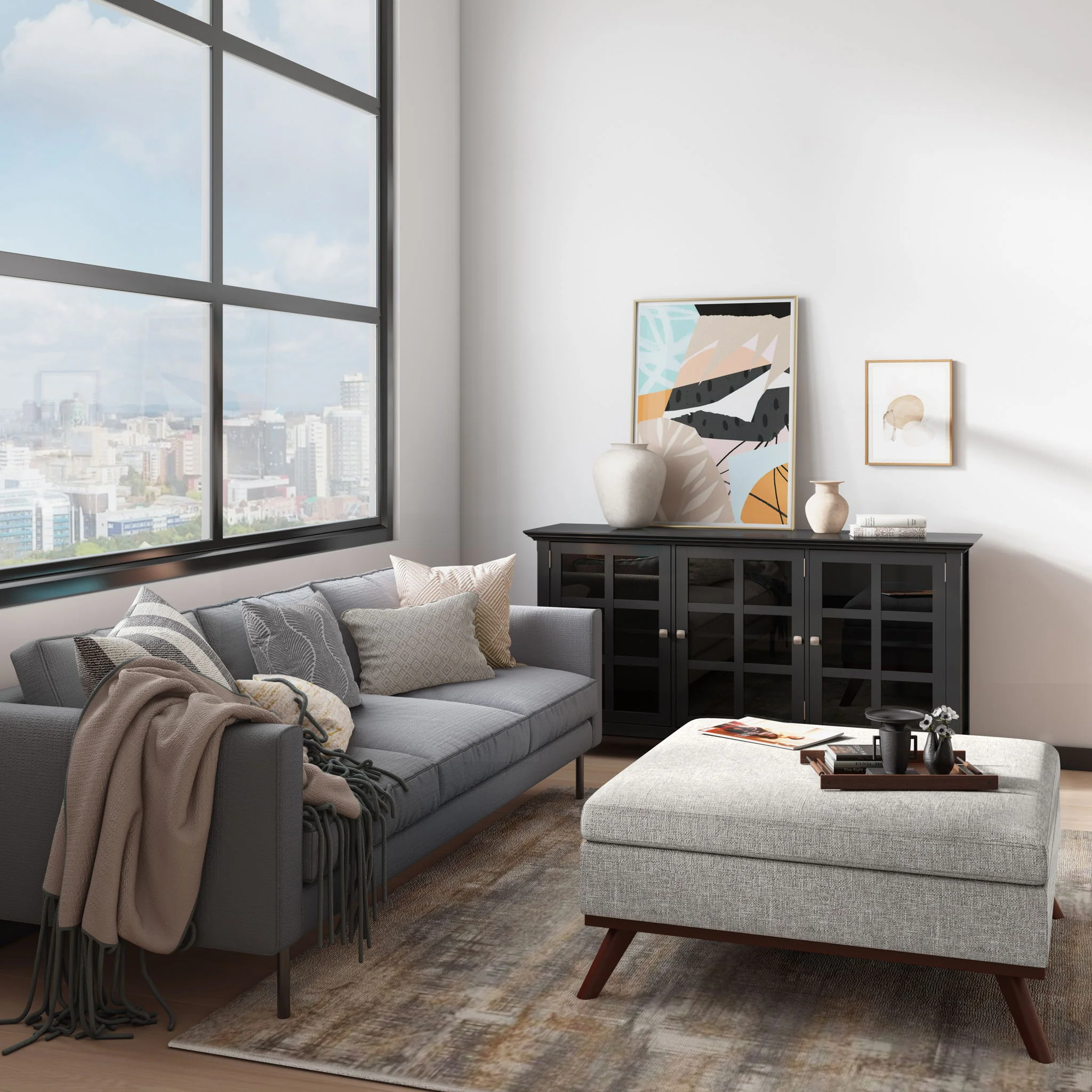 Owen - Multifunctional Square Coffee Table Storage Ottoman - Image 68