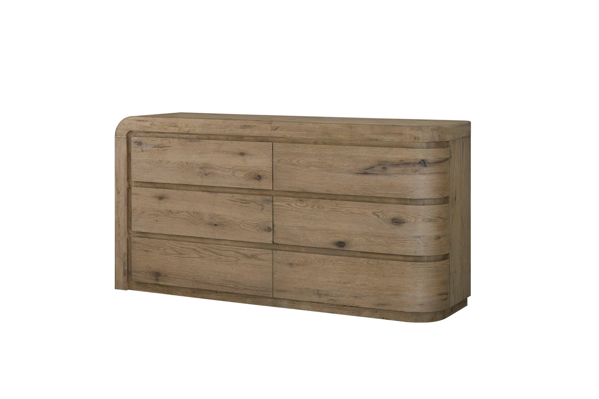 Pagosa - Curved Dresser - English Knotty Oak - Image 4