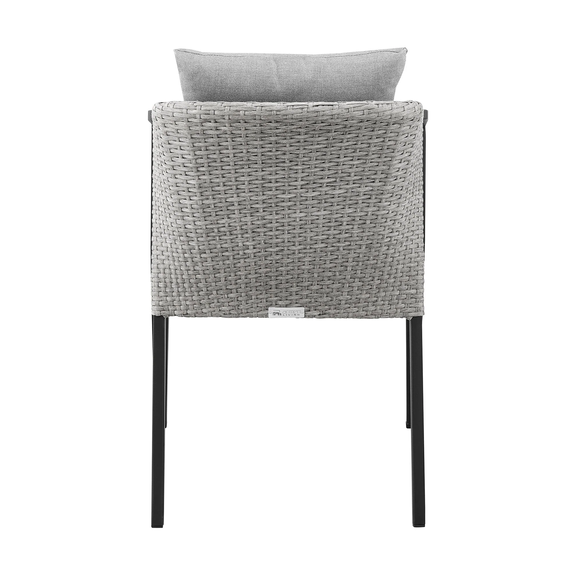 Palma - Outdoor Patio Dining Chairs With Cushions (Set of 2) - Aluminum - Image 3