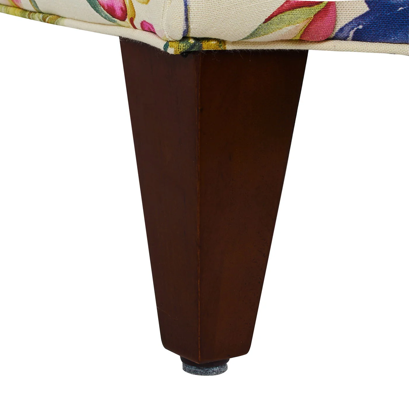 Paradise - Upholstered Arm Chair Floral Printed On Cotton - Off-White - Image 3