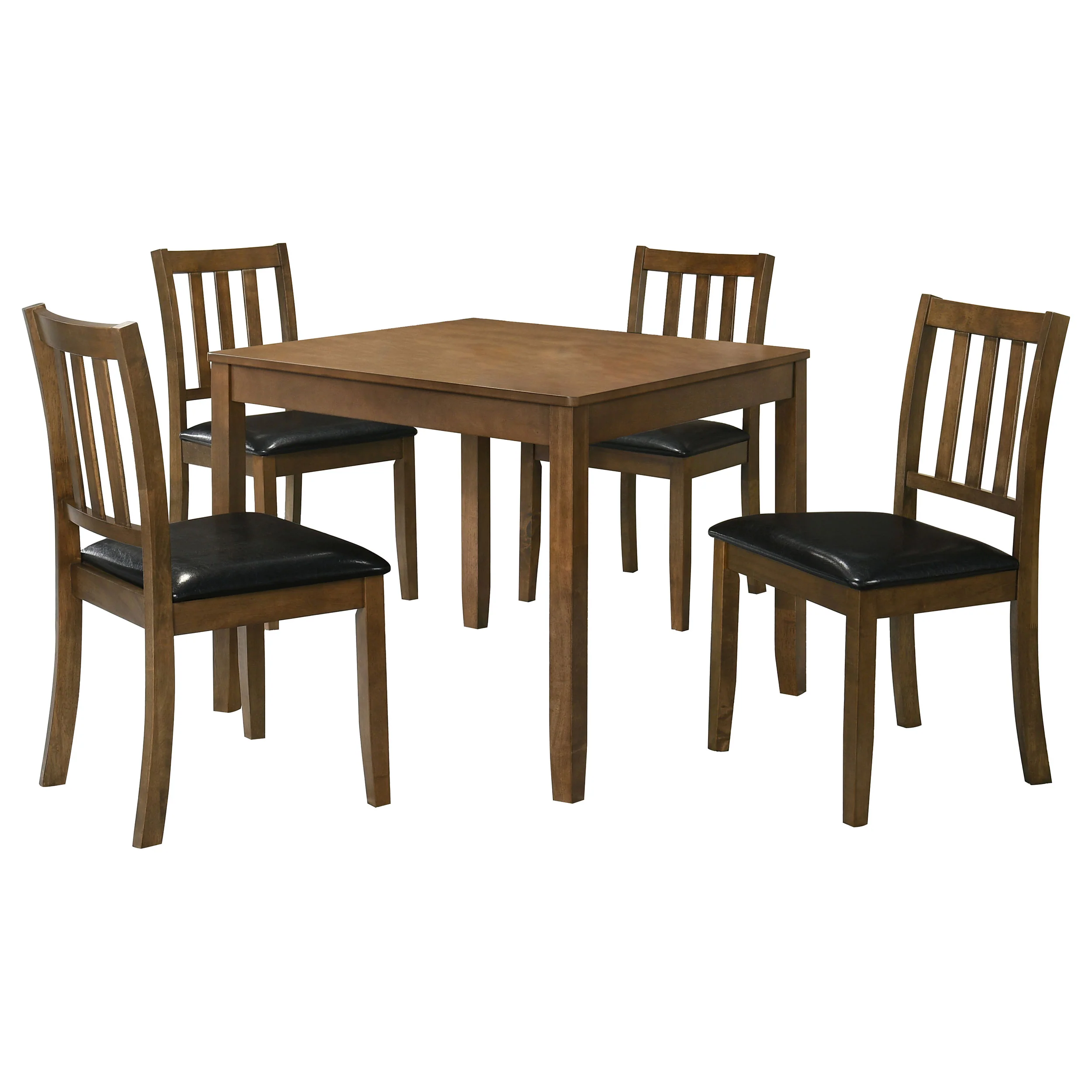 Parkwood 5-Piece Square Dining Table Set Honey Brown - Image 5