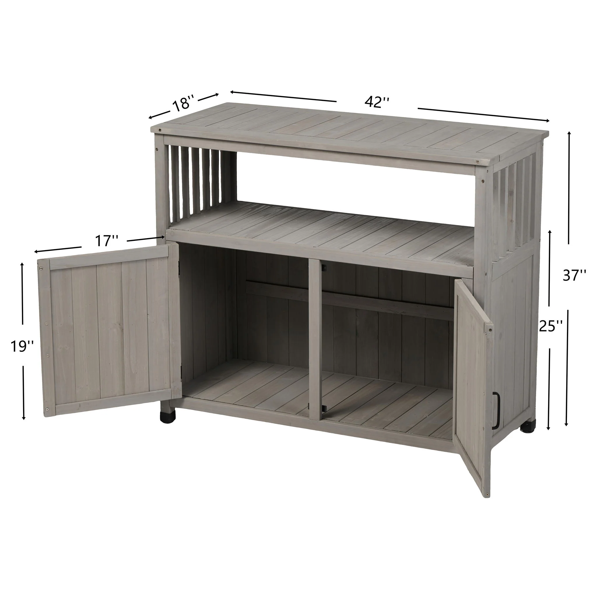 Patio Bar Table Set With Storage - Image 13