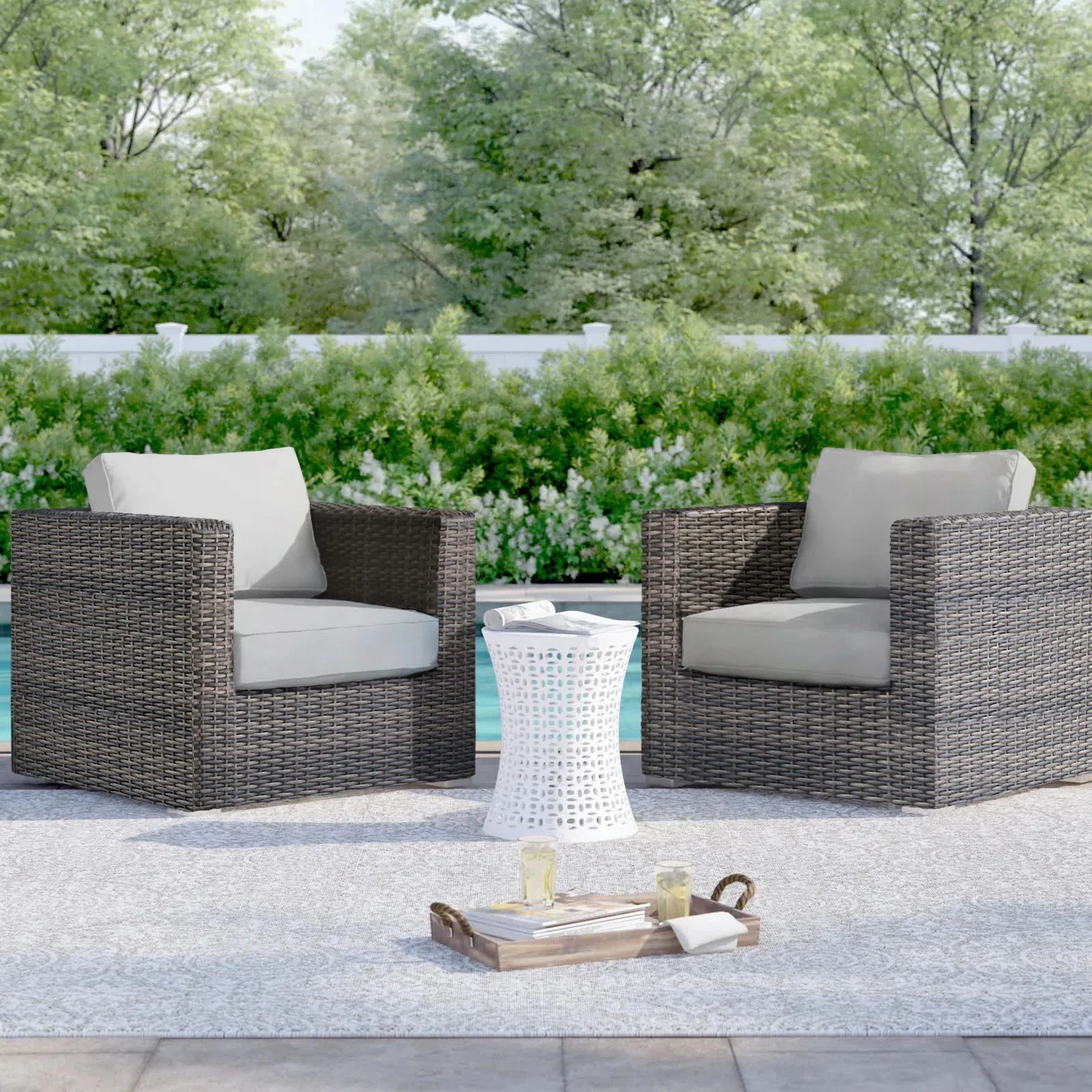 Patio Chair With Cushions Stylish Design - Image 39